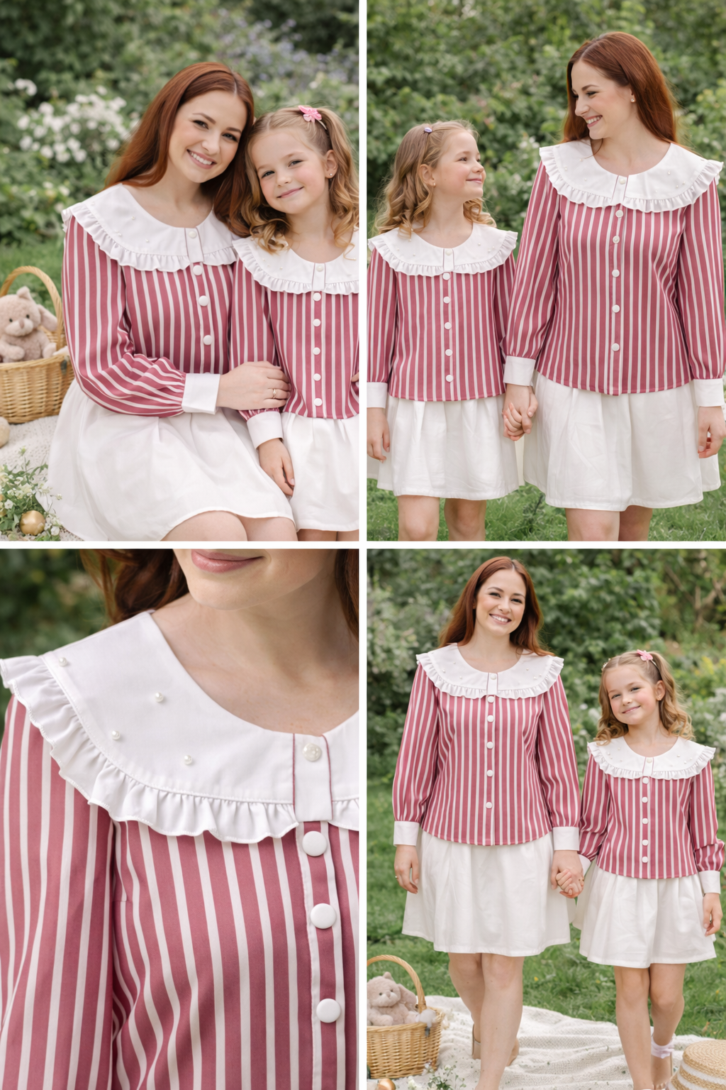 Set cămăși mama-fiica “Rose Charm “