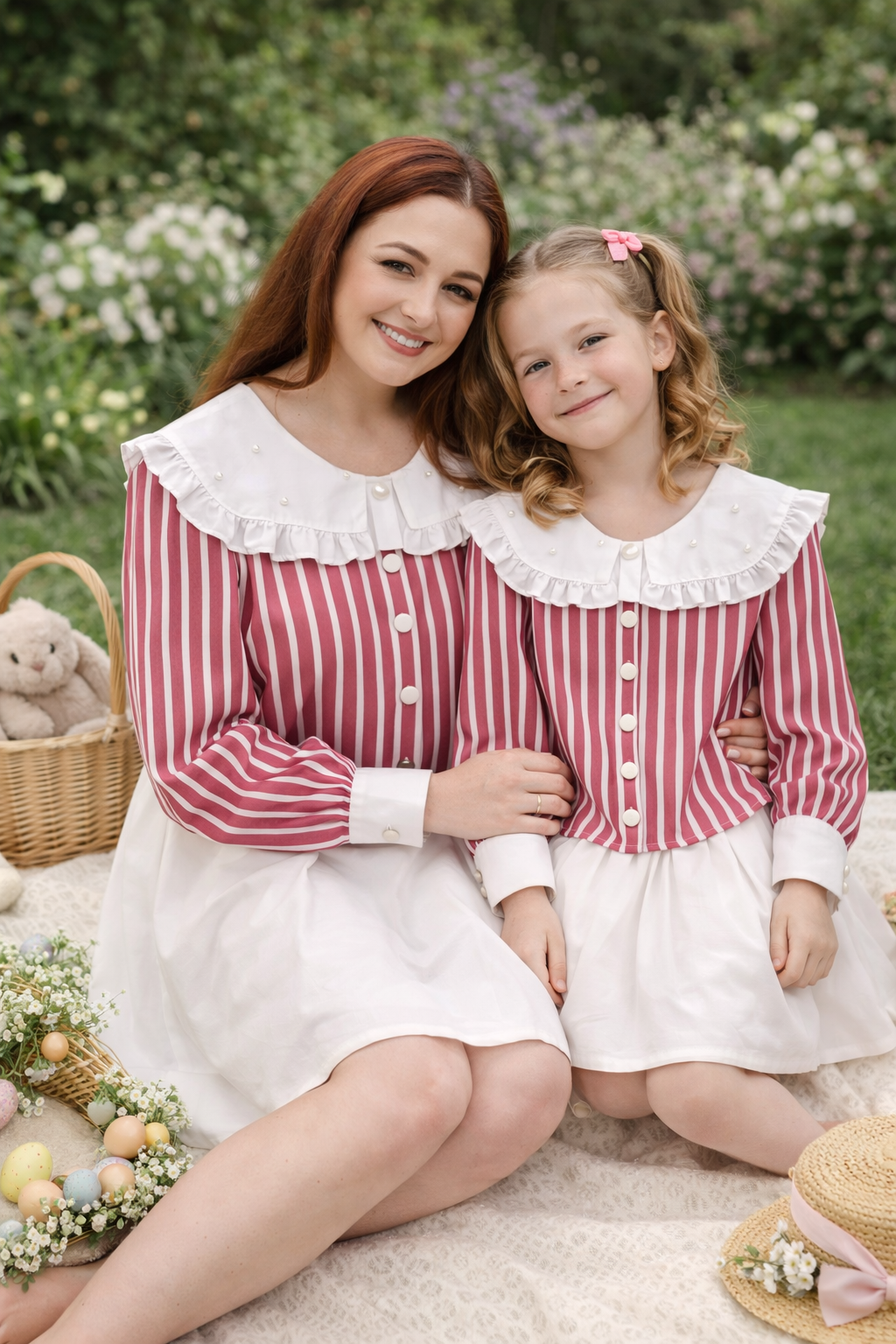 Set cămăși mama-fiica “Rose Charm “
