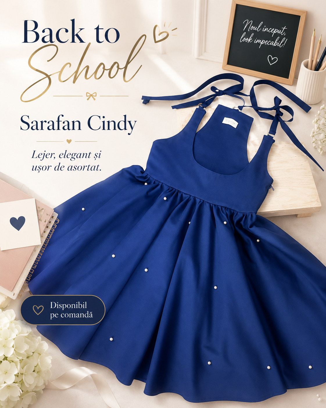 Sarafan pentru școală “Cindy”