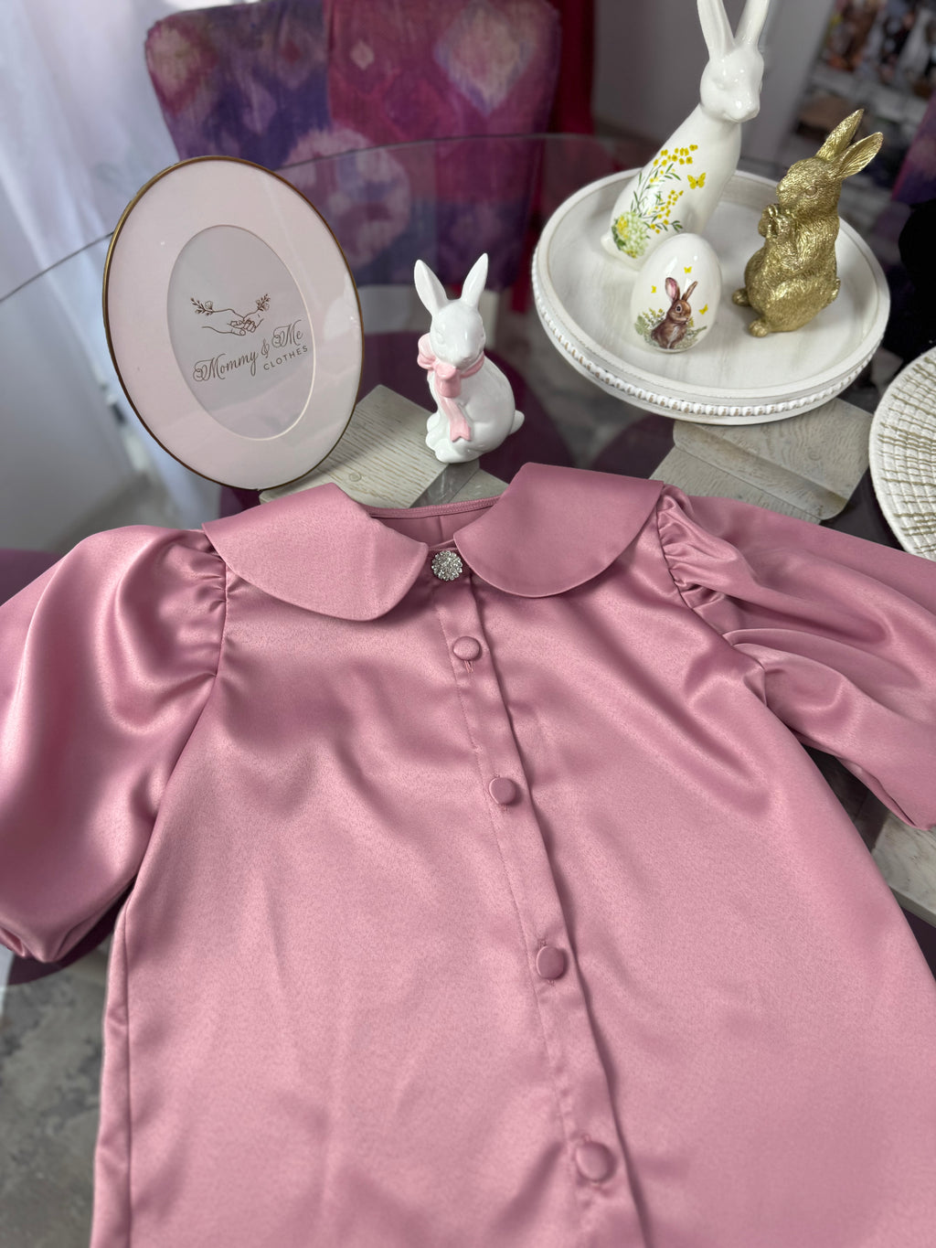 Camasa satinata “Rose Elegance”