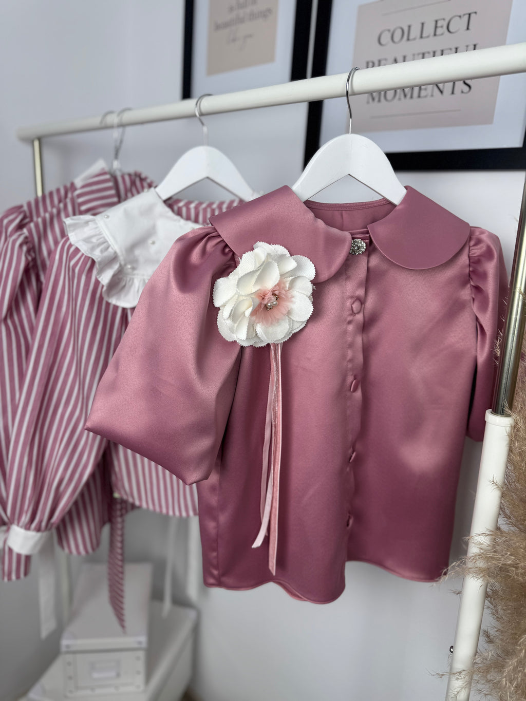 Camasa satinata “Rose Elegance”