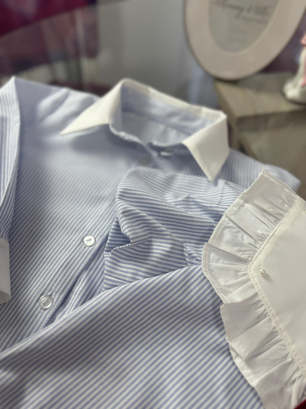 Set frate-soră “Blue Stripe Charm”