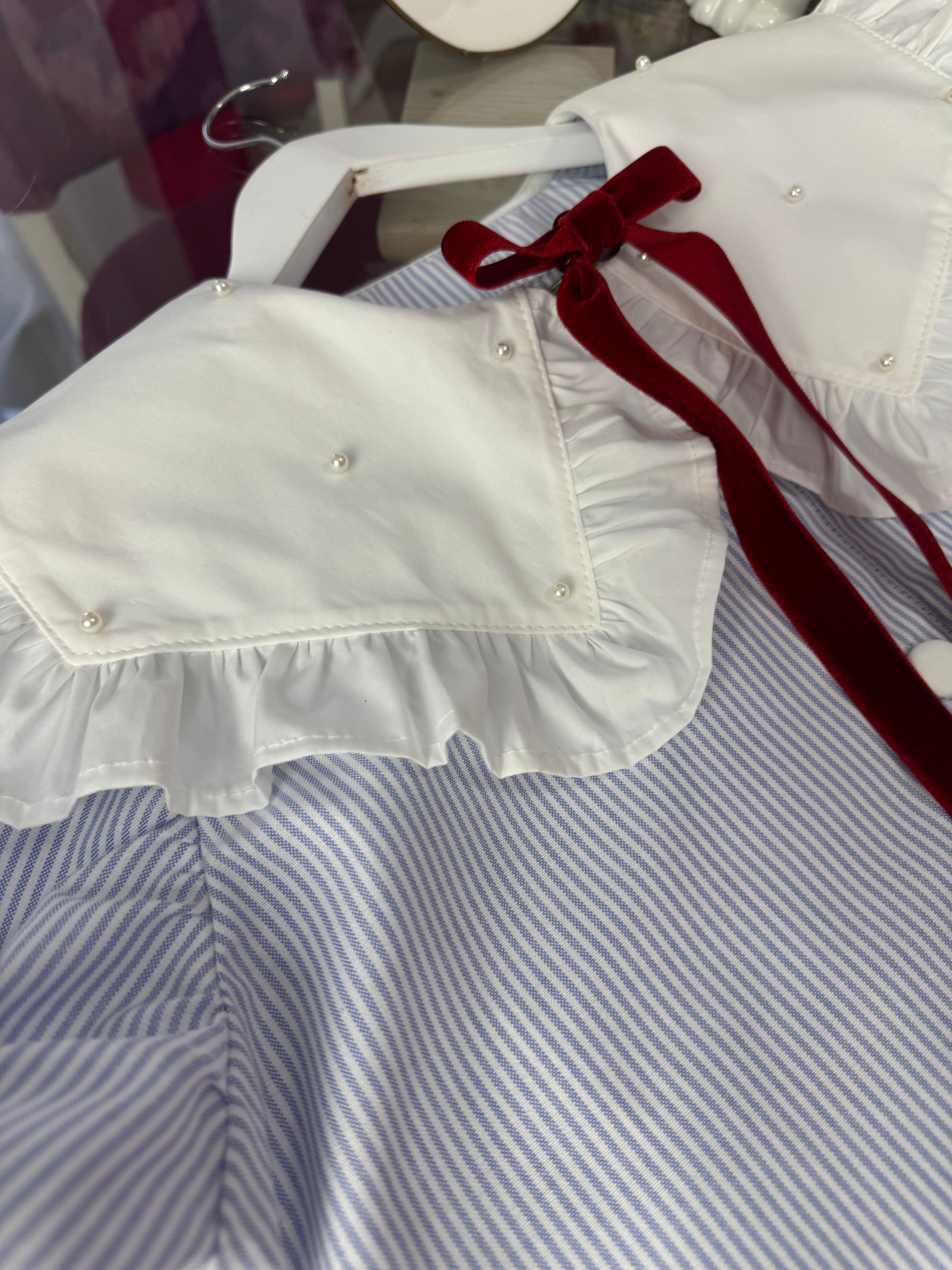 Set cămăși mama-fiica “Blue Pearl Stripes”