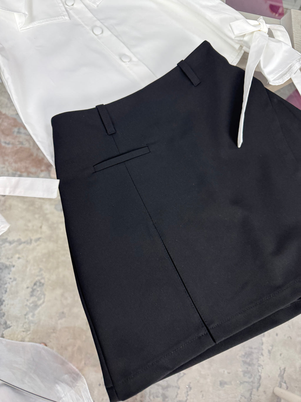 Fustă-pantalon neagră  pentru fete