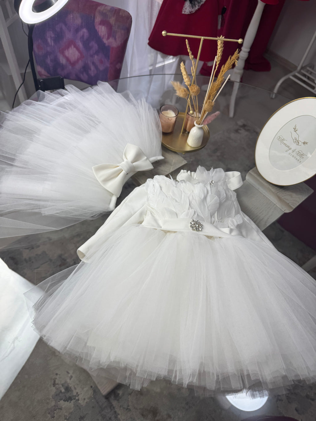 Rochiță de ocazie „White Swan”