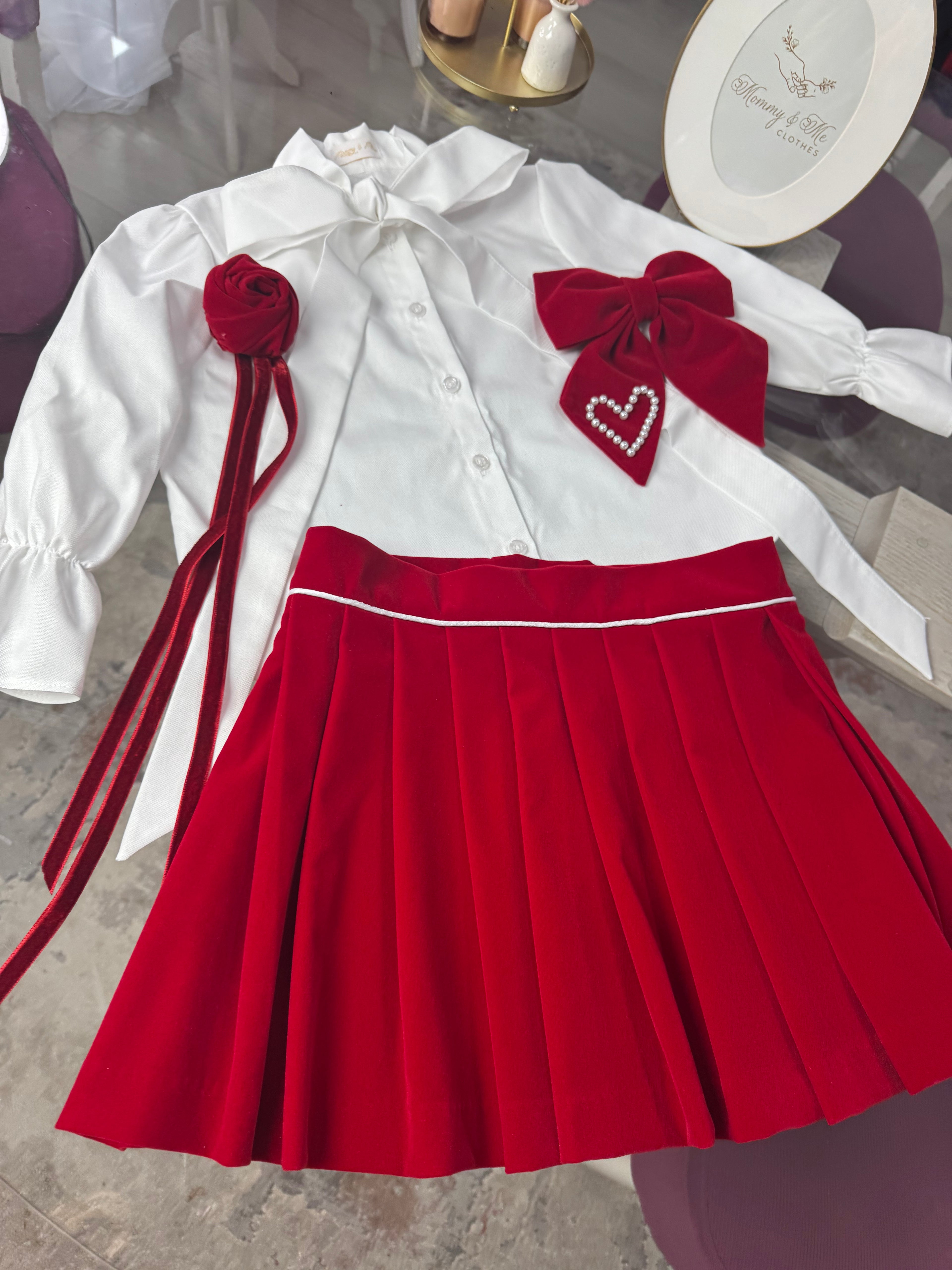 Cămașa alba din bumbac “ Soft Bow Shirt “