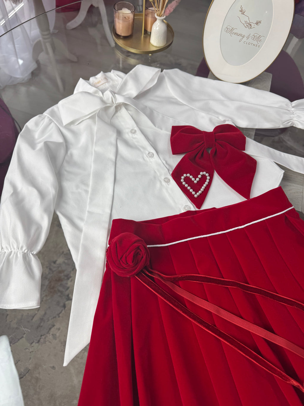 Cămașa alba din bumbac “ Soft Bow Shirt “