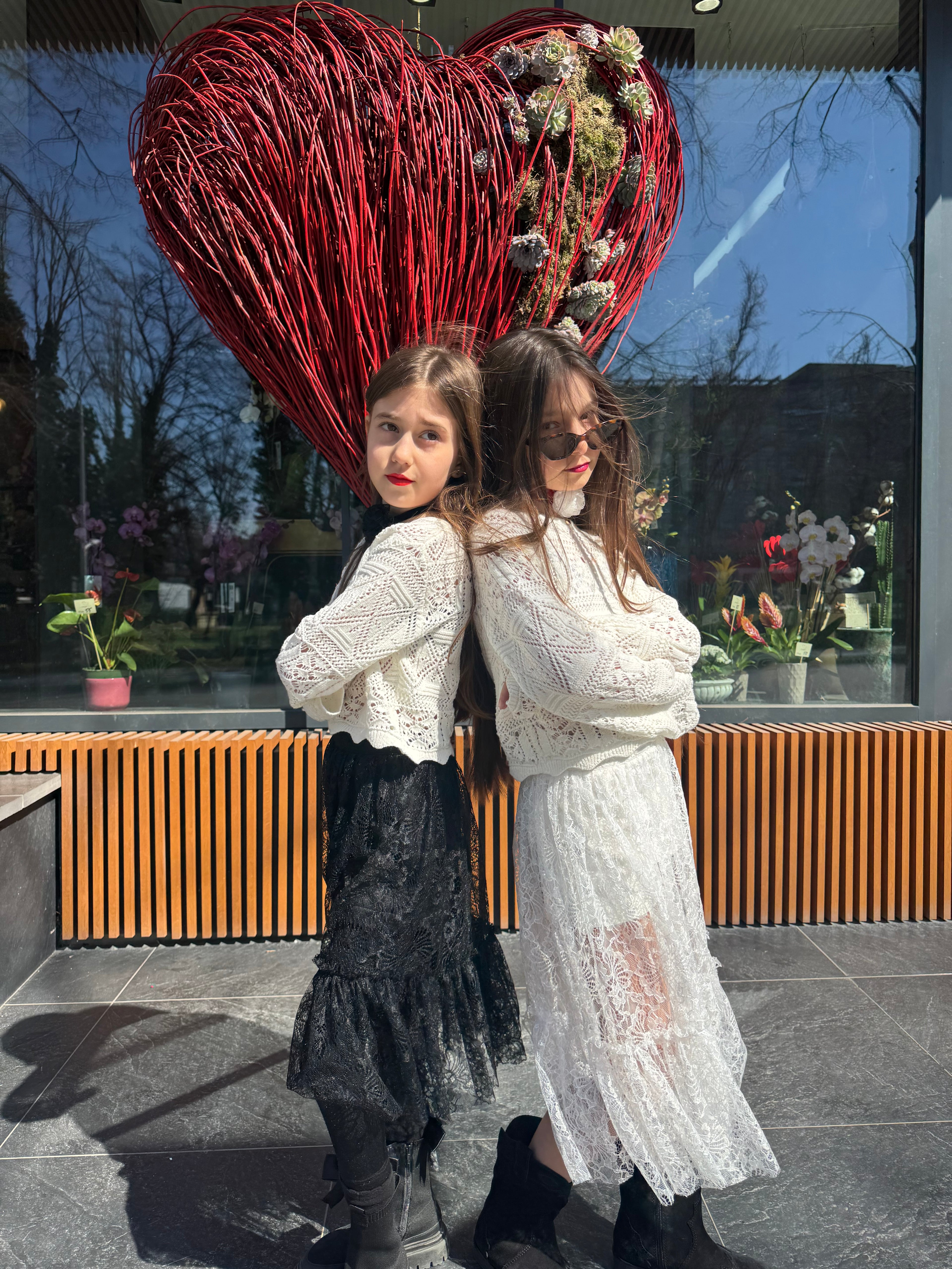 Fusta din dantela fetita cu fusta-pantalon “Muse Skirt”