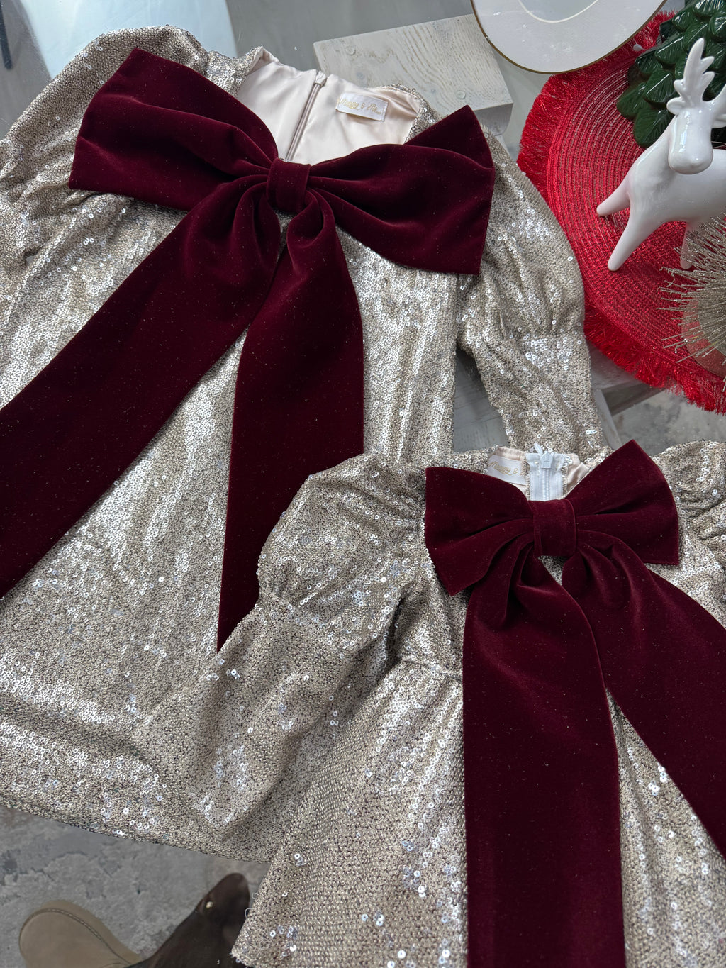 Set rochițe mama-fiica din paiete