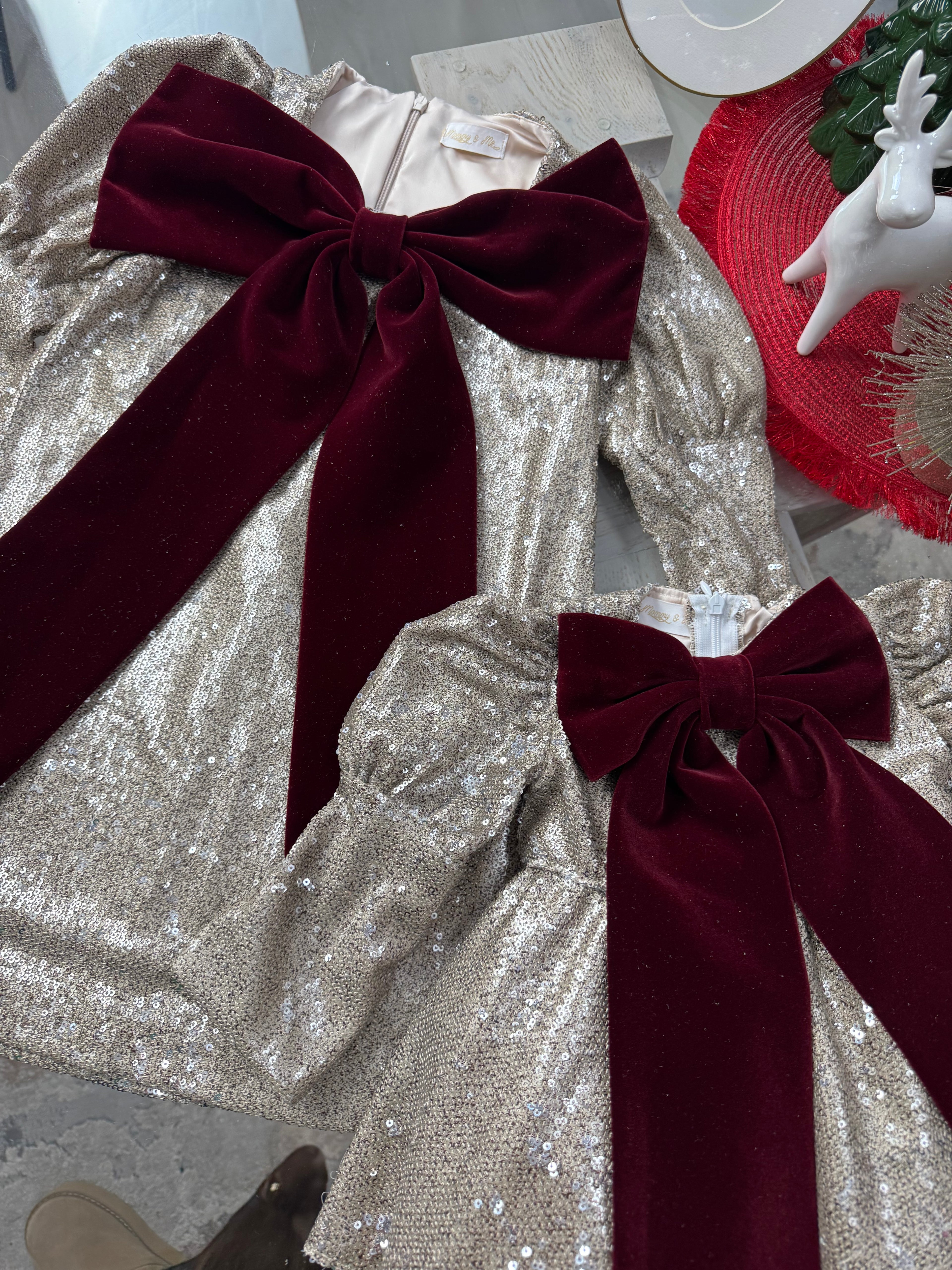 Set rochițe mama-fiica din paiete