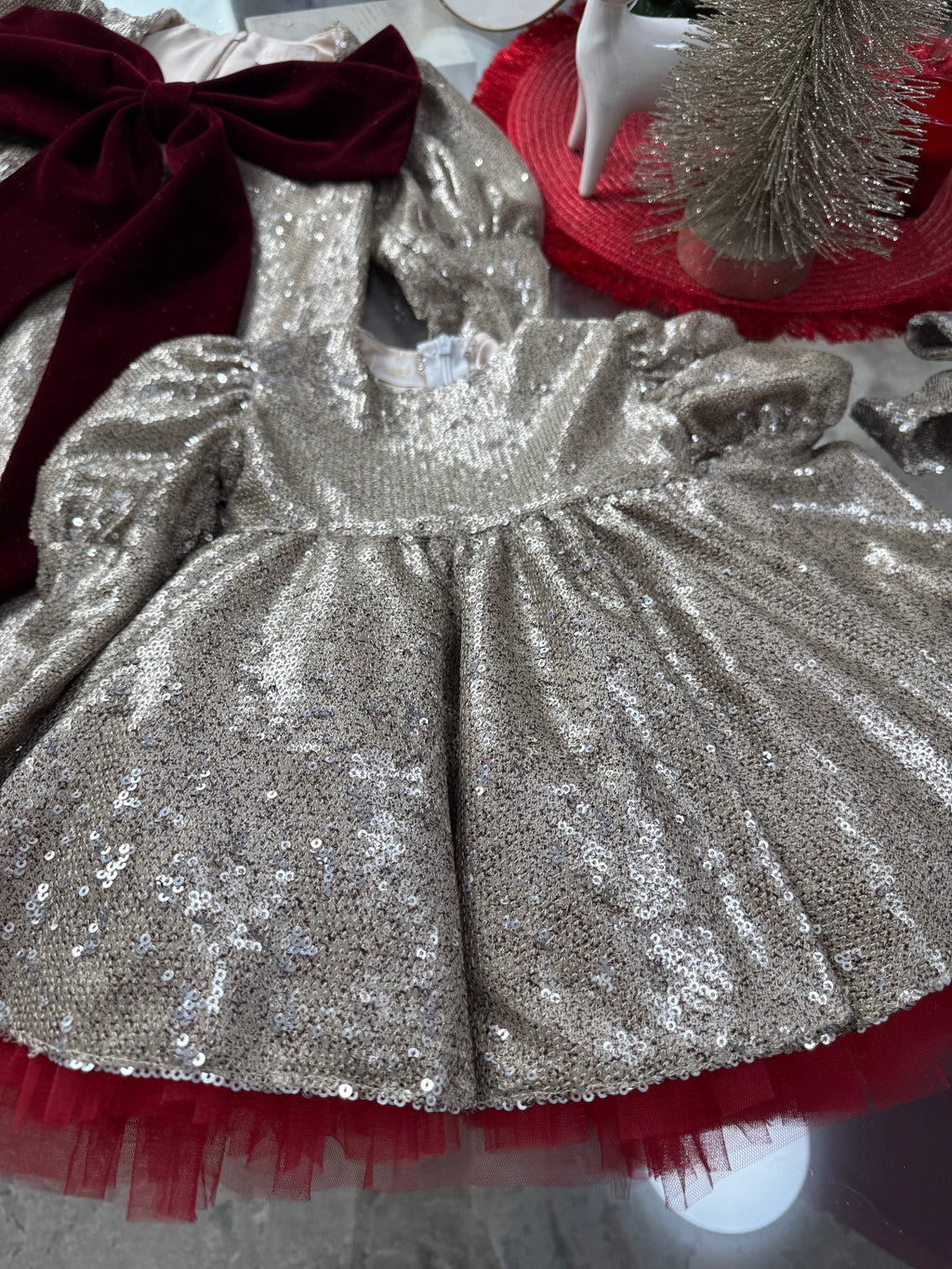 Set rochițe mama-fiica din paiete