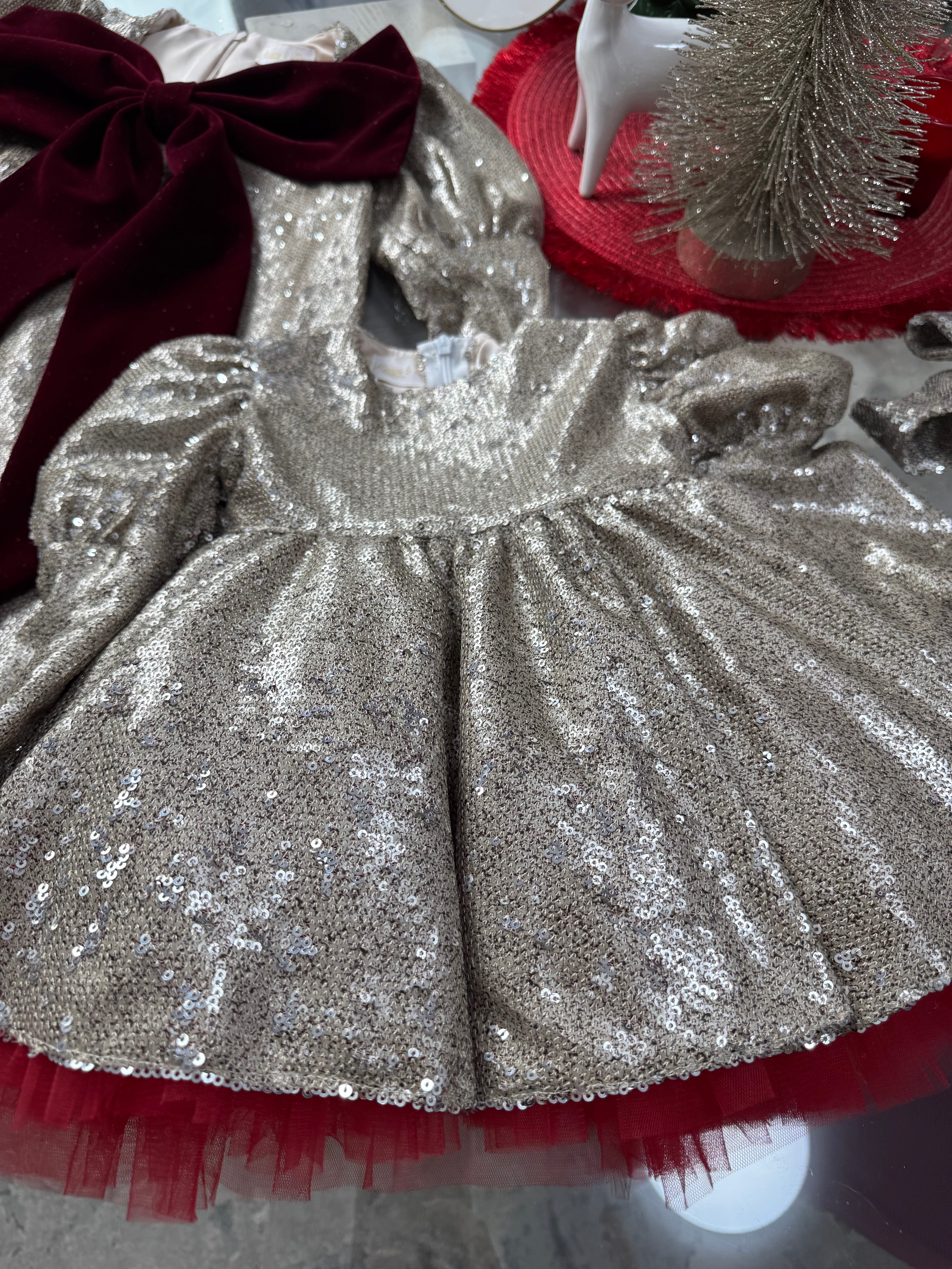 Set rochițe mama-fiica din paiete