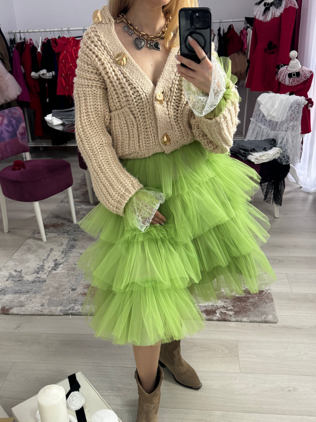 Manșete delicate din dantela si tulle “Whisper Lace”
