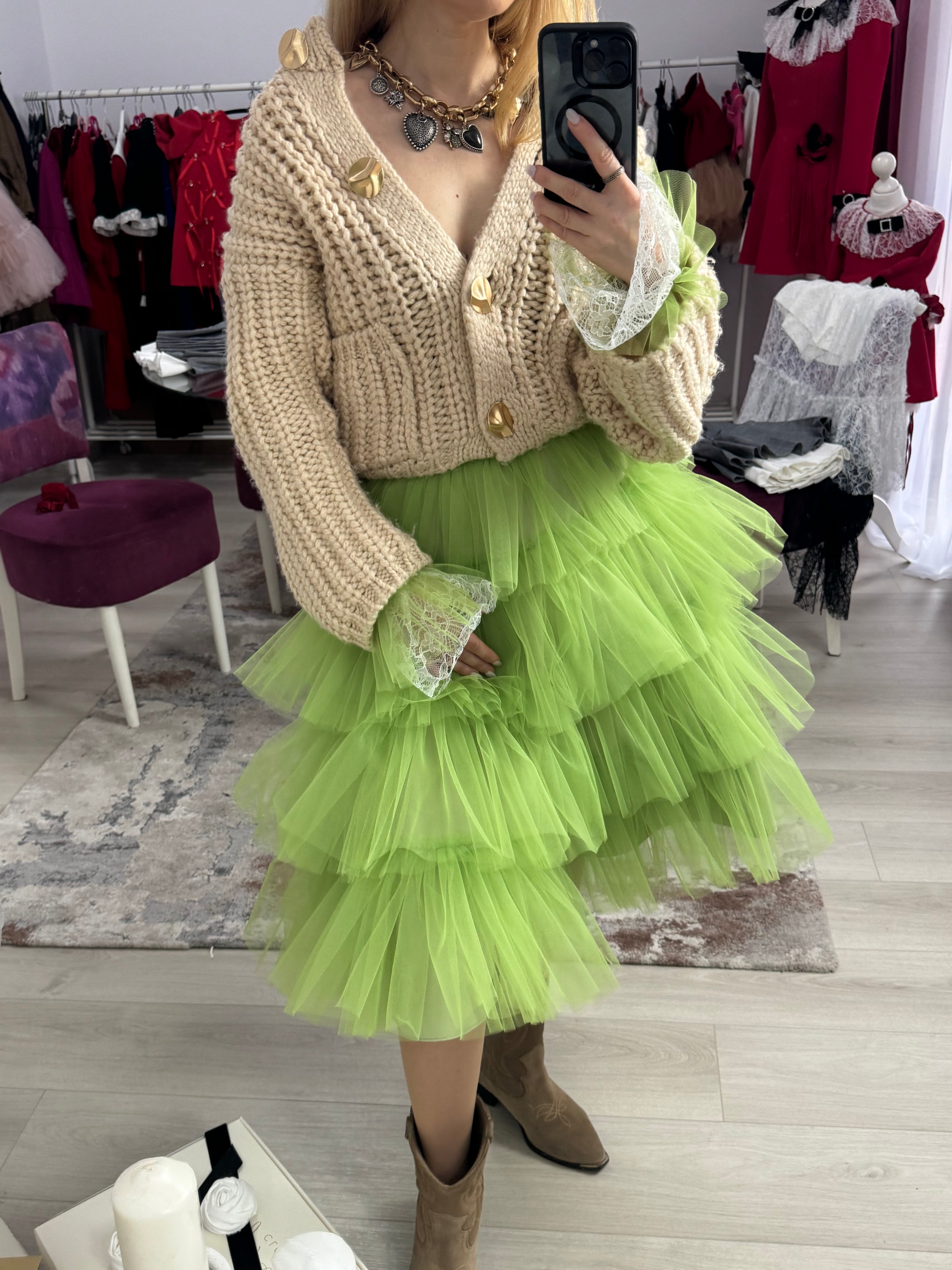 Manșete delicate din dantela si tulle “Whisper Lace”