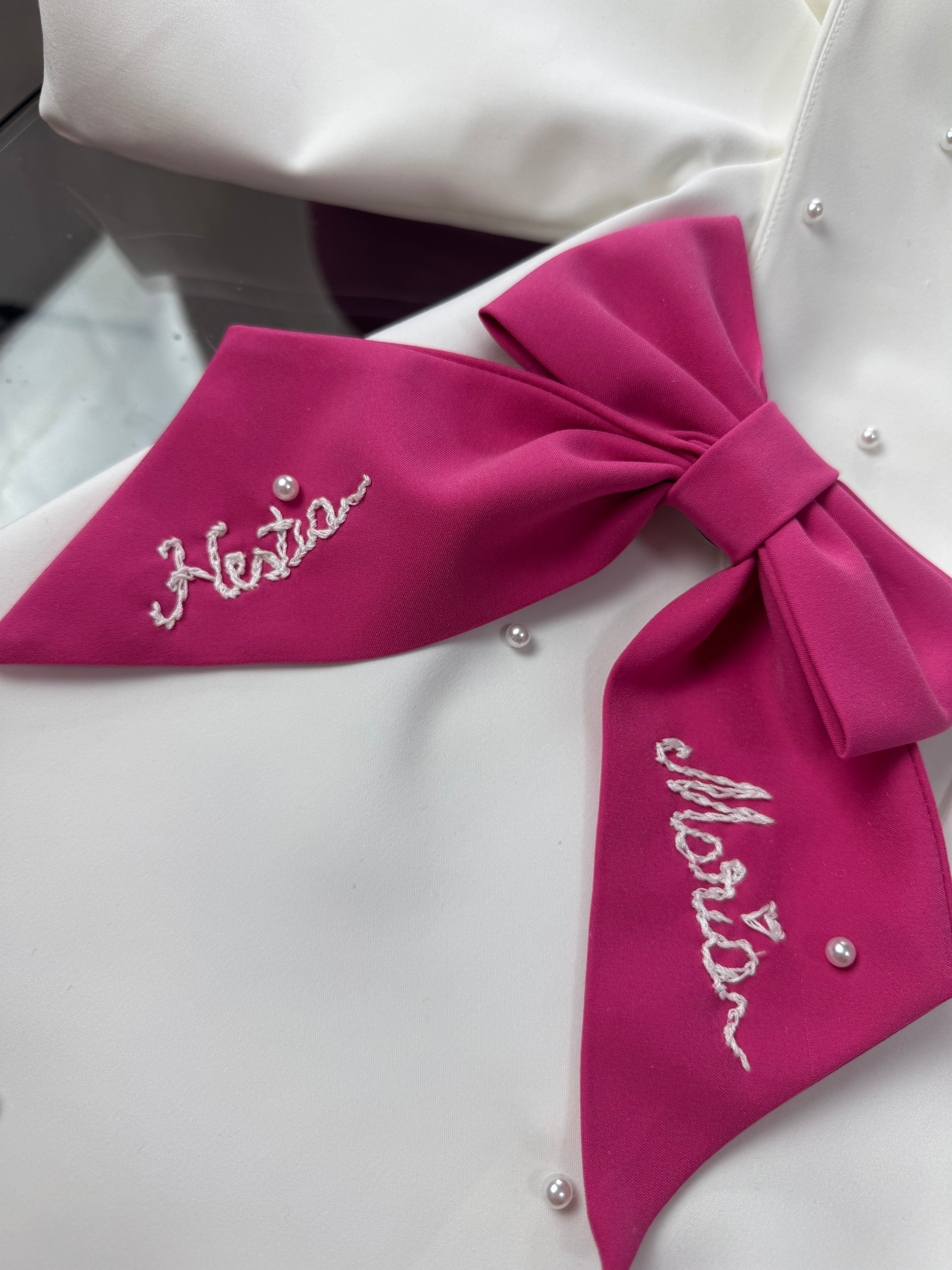 Rochița fetite “Ivory Pearl Bow”