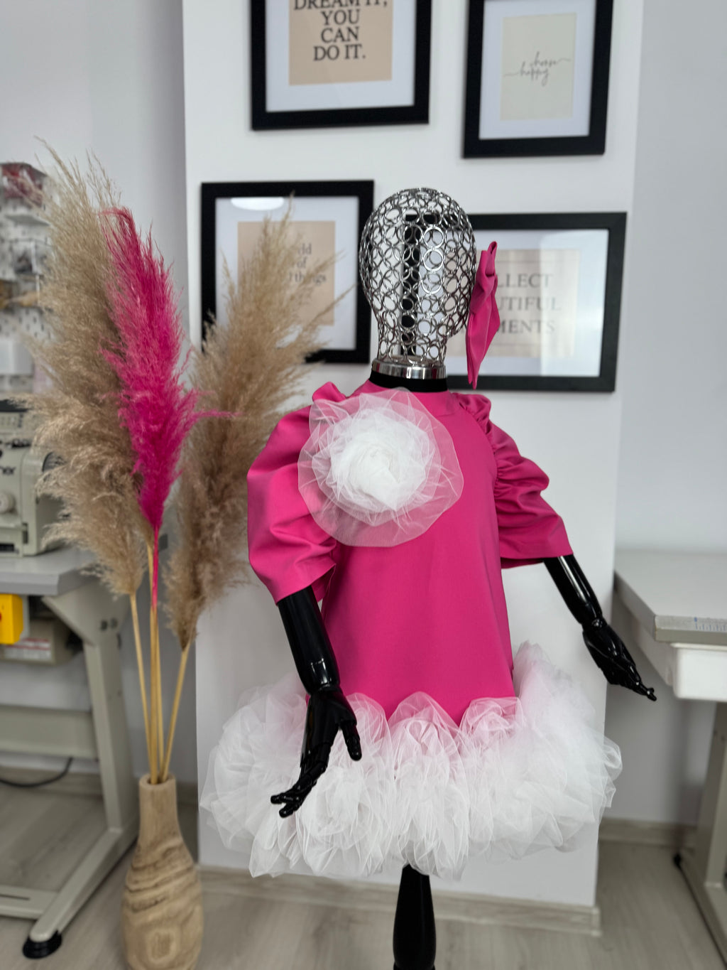 Set rochii Mama-Fiica “Rose Tulle Bloom”
