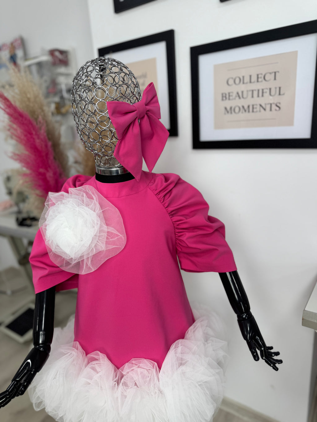 Rochita pentru fetițe “Rose Tulle Bloom”
