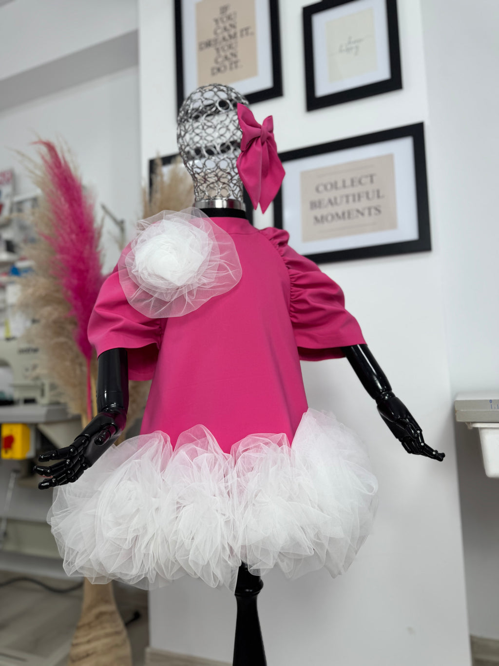 Rochita pentru fetițe “Rose Tulle Bloom”