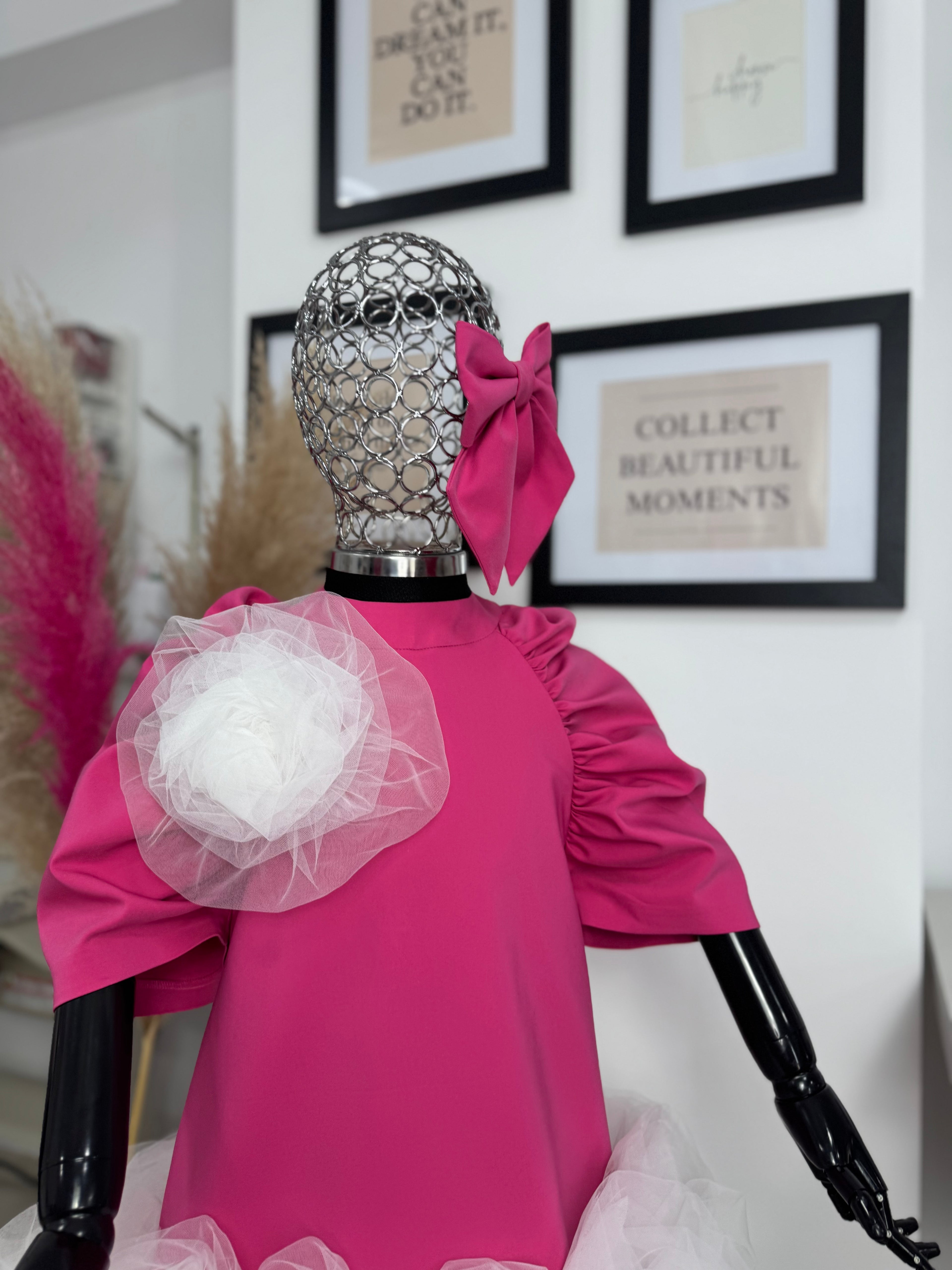 Rochita pentru fetițe “Rose Tulle Bloom”