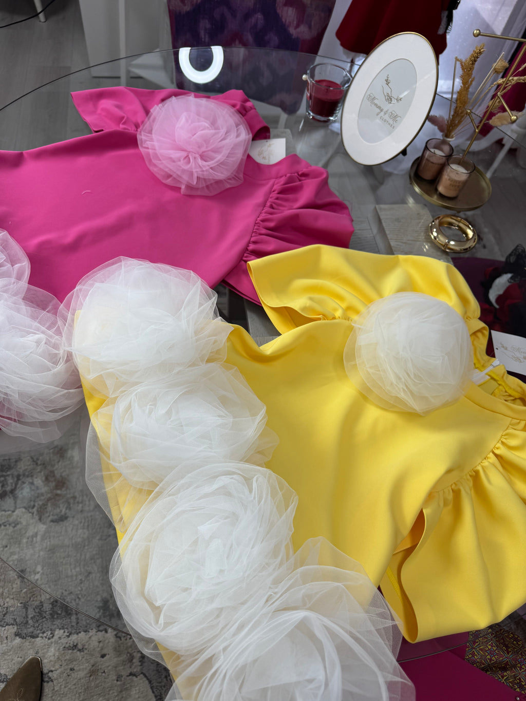 Rochita pentru fetițe “Rose Tulle Bloom”