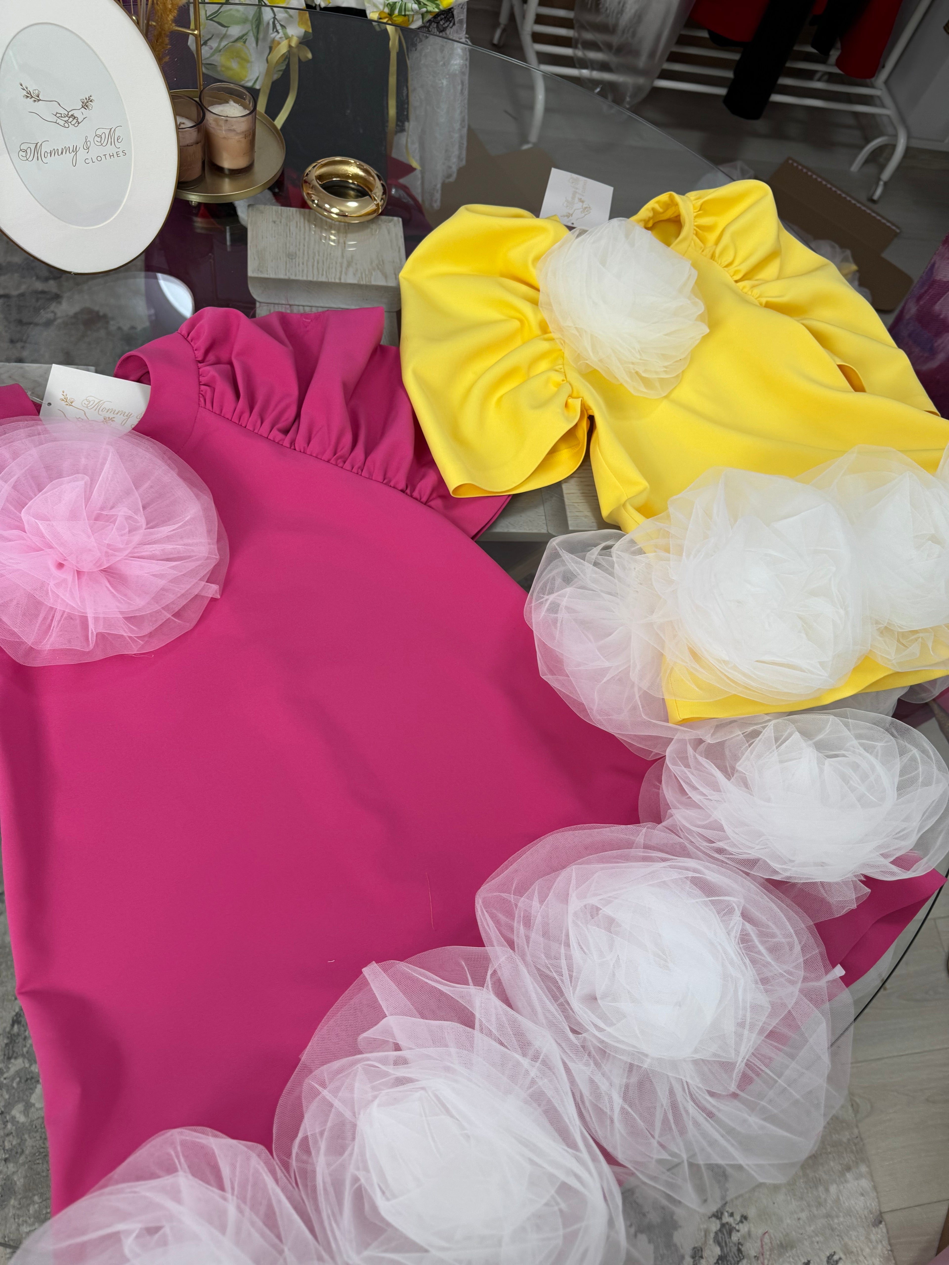 Rochita pentru fetițe “Rose Tulle Bloom”