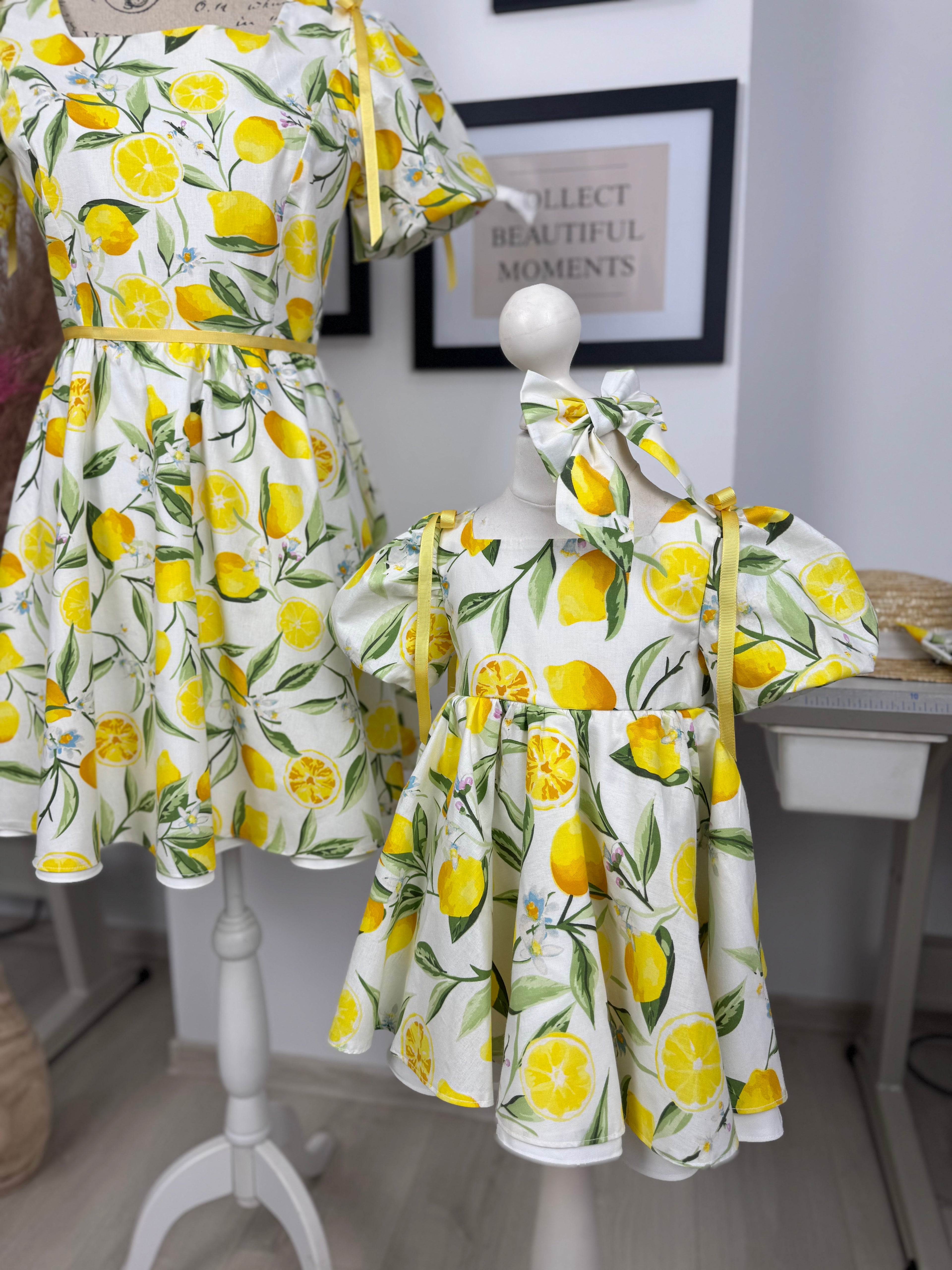 Rochita fetițe “Lemon Garden Dress”