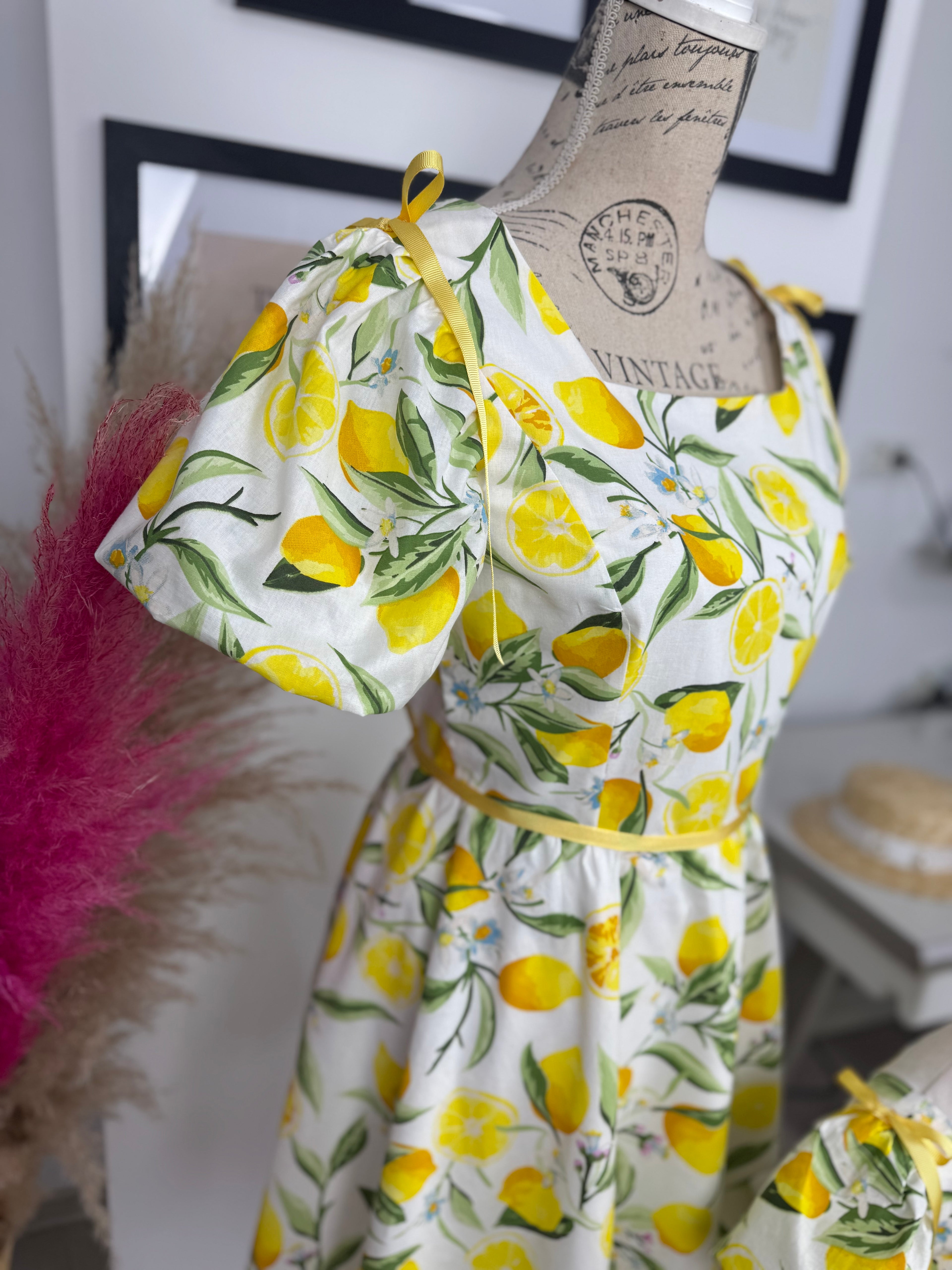 Set rochii mama-fiica “Lemon Garden “