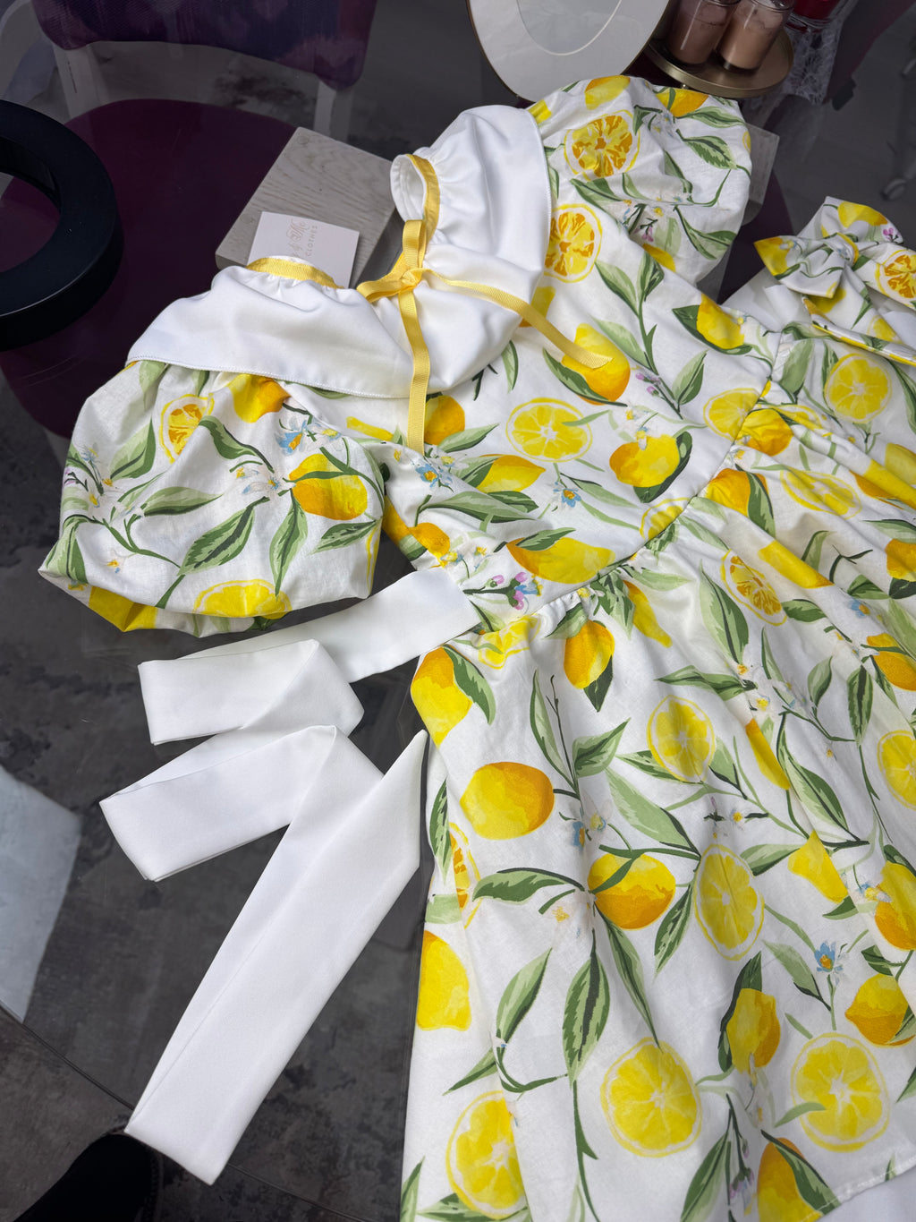 Rochita fetițe “Lemon Garden Dress”