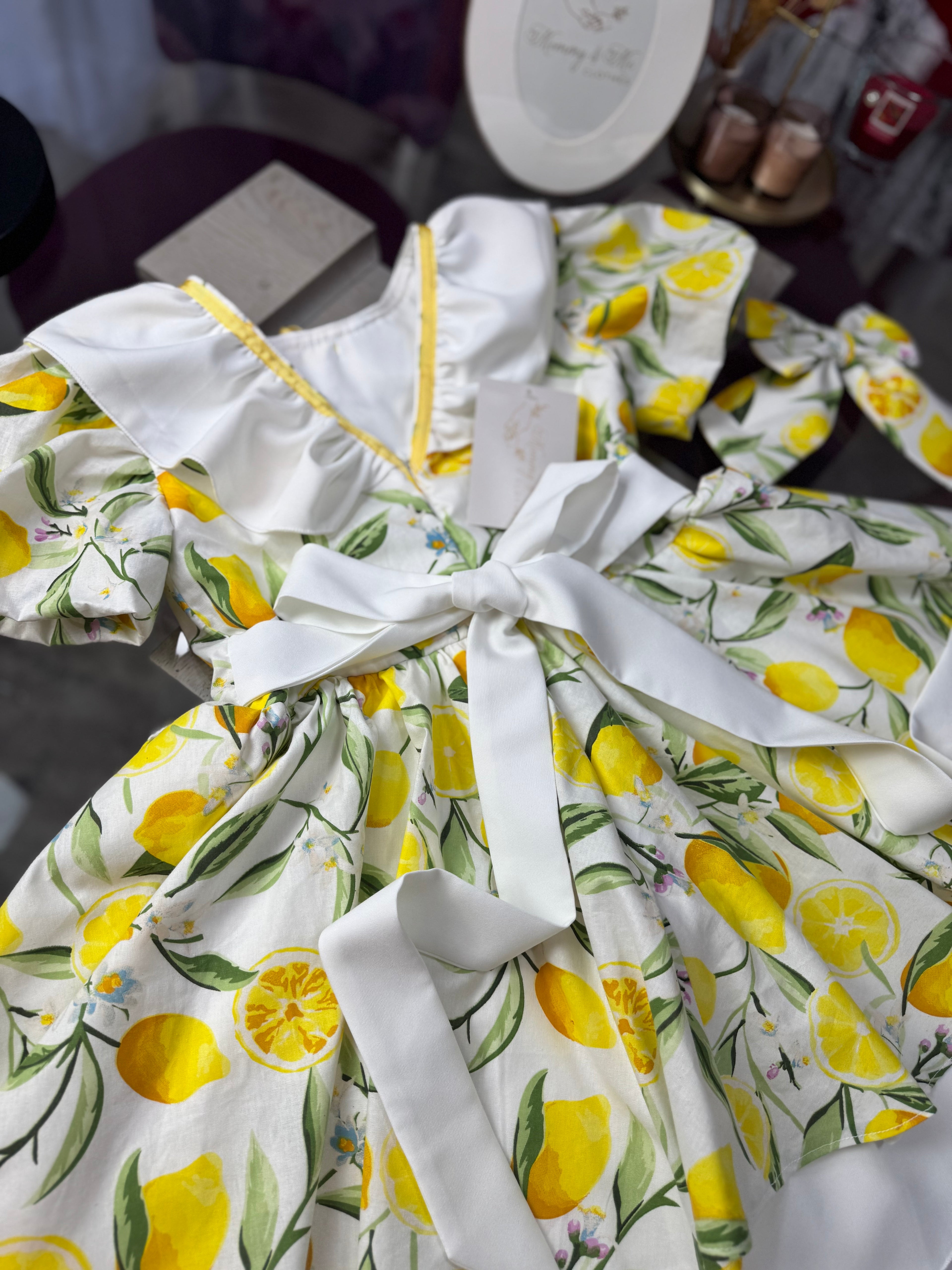 Rochita fetițe “Lemon Garden Dress”
