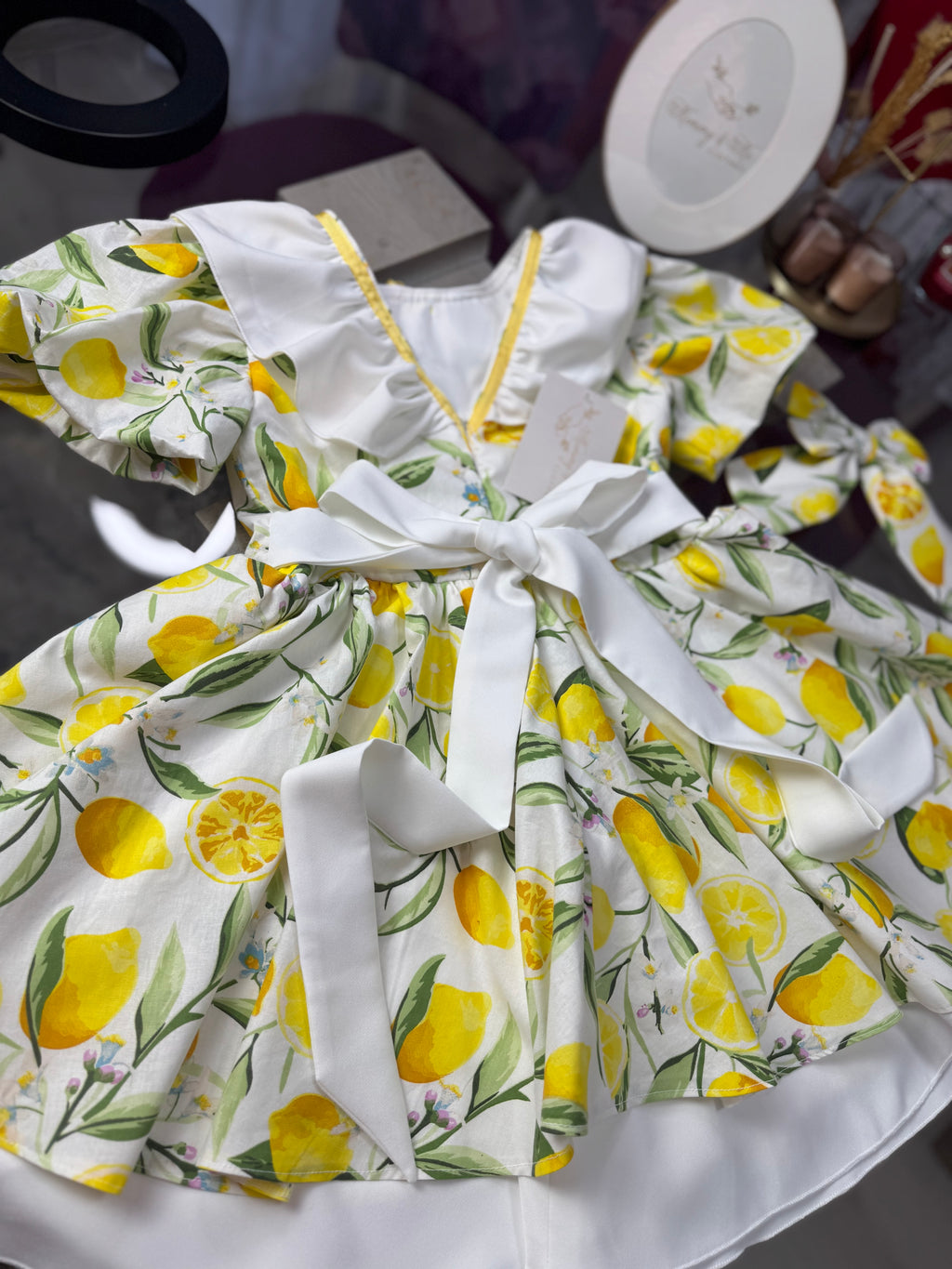 Rochita fetițe “Lemon Garden Dress”