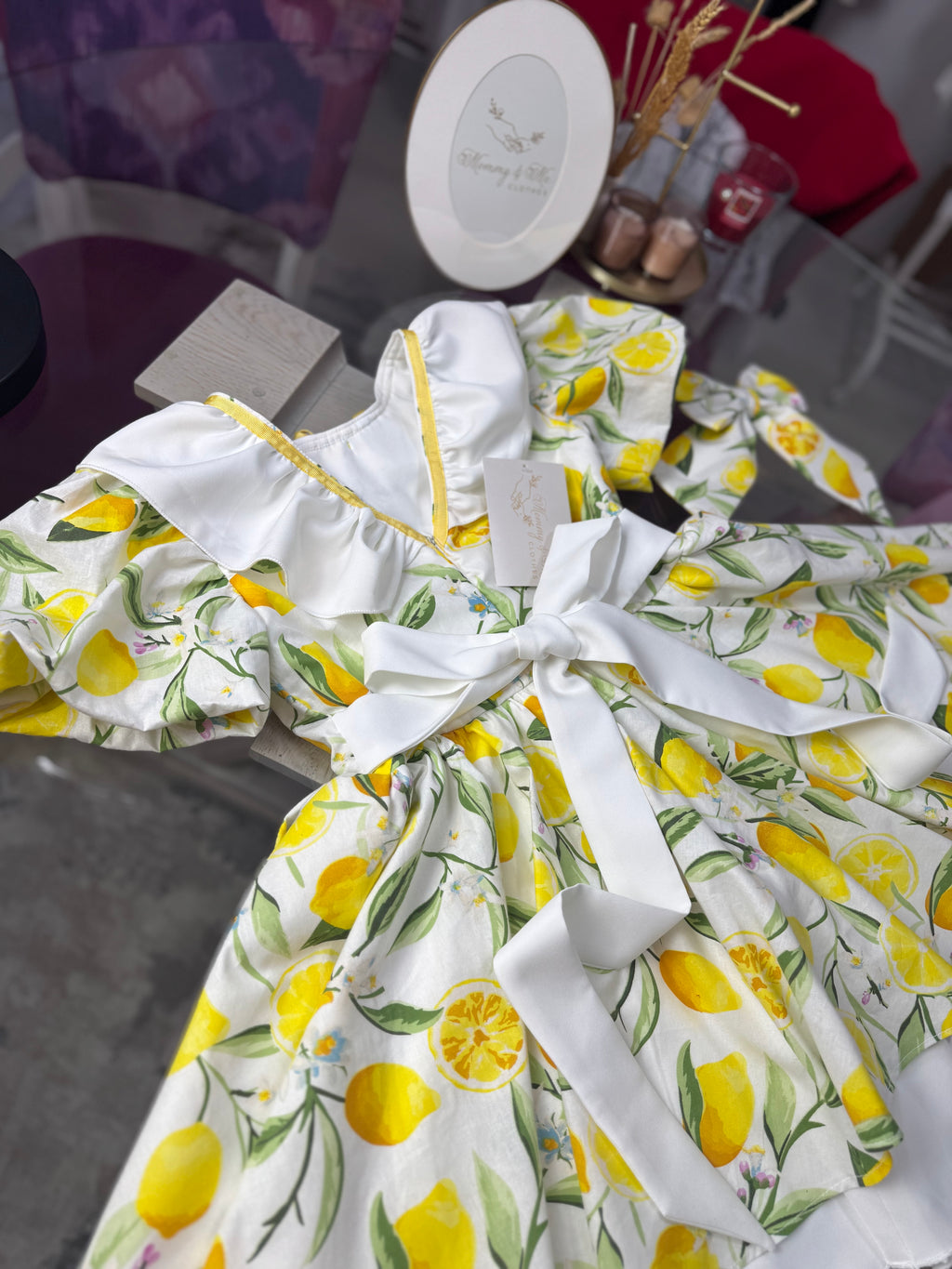 Rochita fetițe “Lemon Garden Dress”