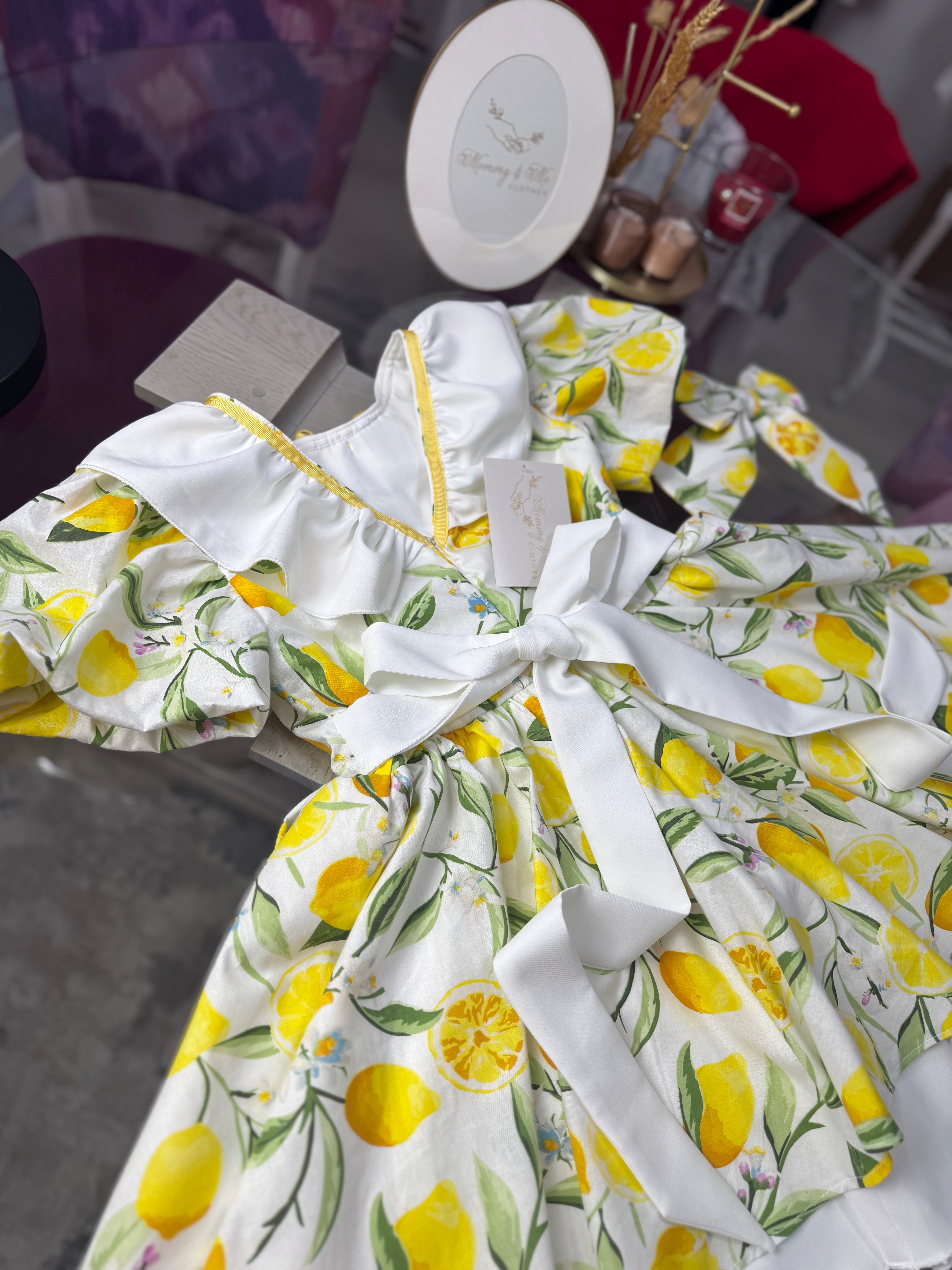 Rochita fetițe “Lemon Garden Dress”
