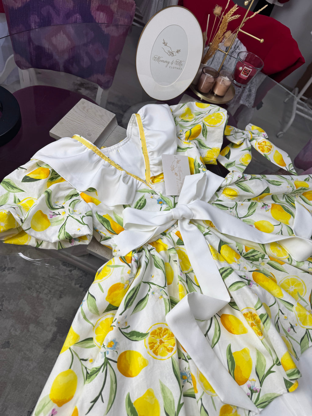 Rochita fetițe “Lemon Garden Dress”