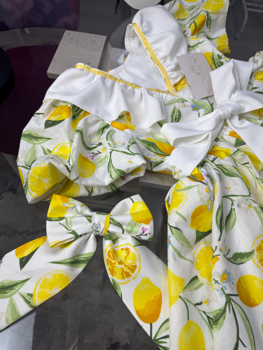 Rochita fetițe “Lemon Garden Dress”