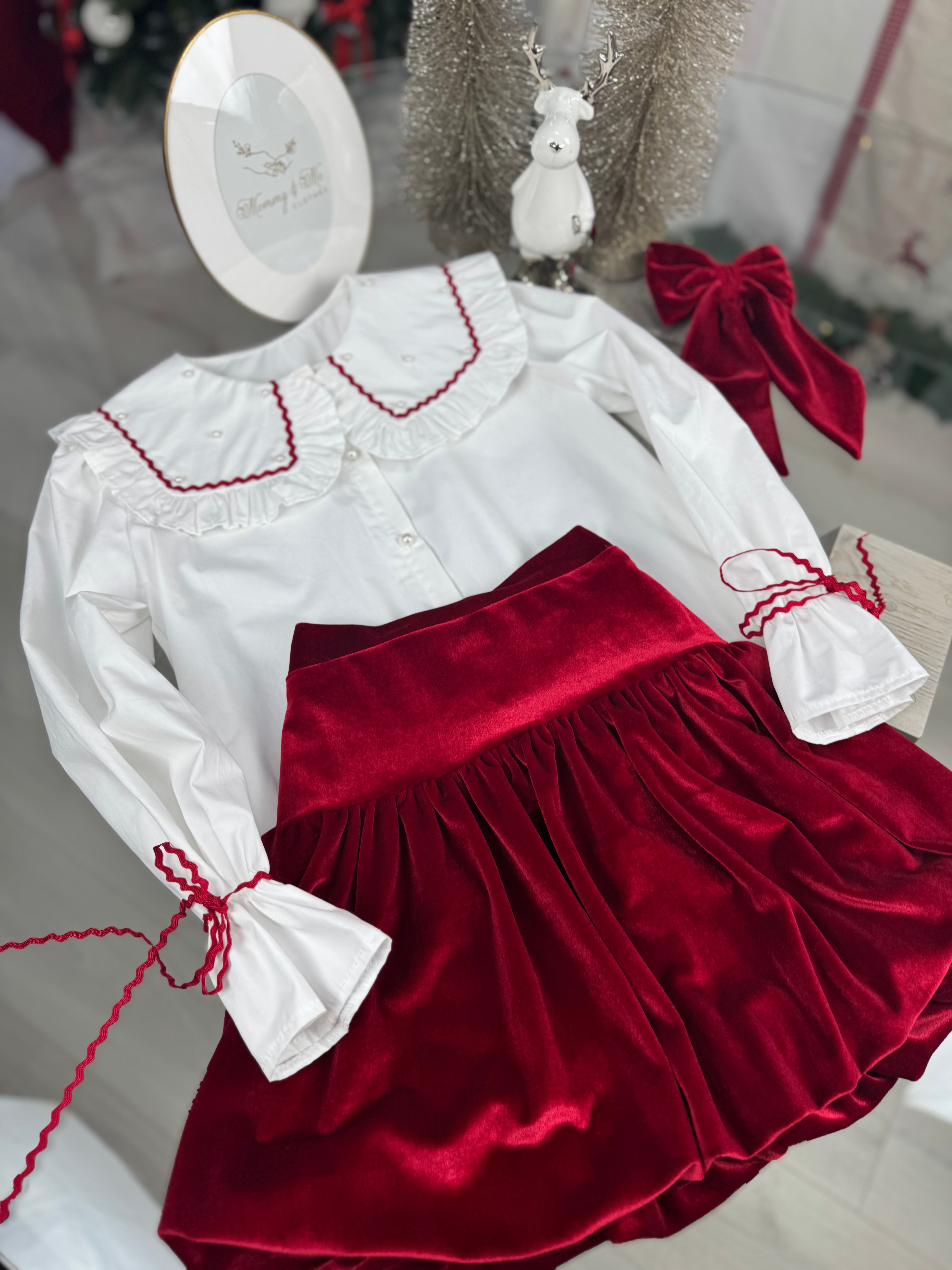 Fusta Gogosar din catifea