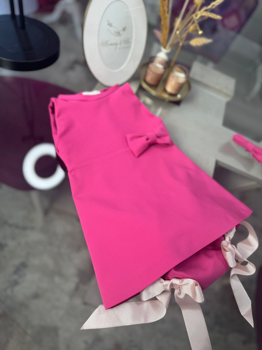 Rochita fetițe “Pink bow”