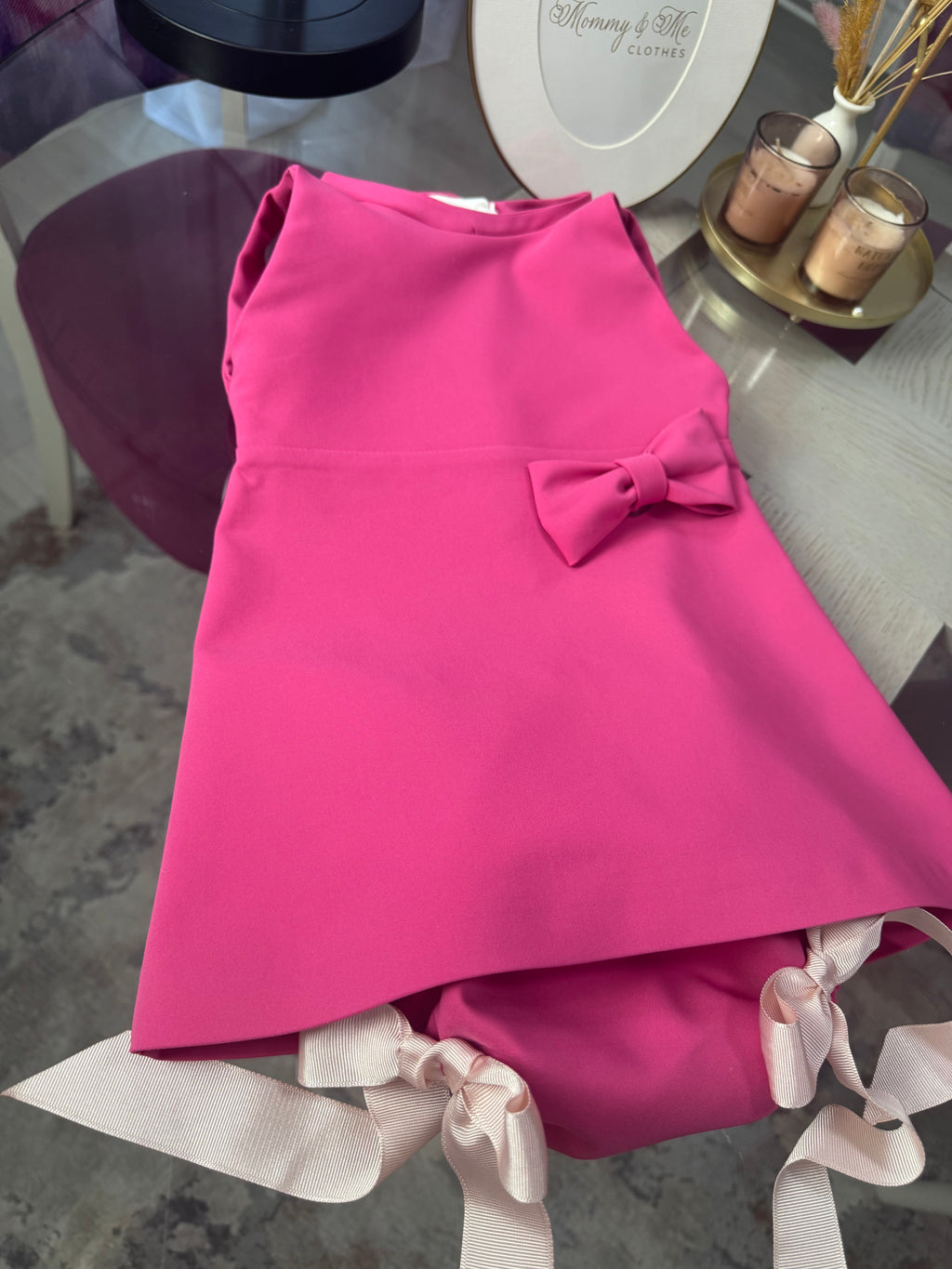 Rochita fetițe “Pink bow”