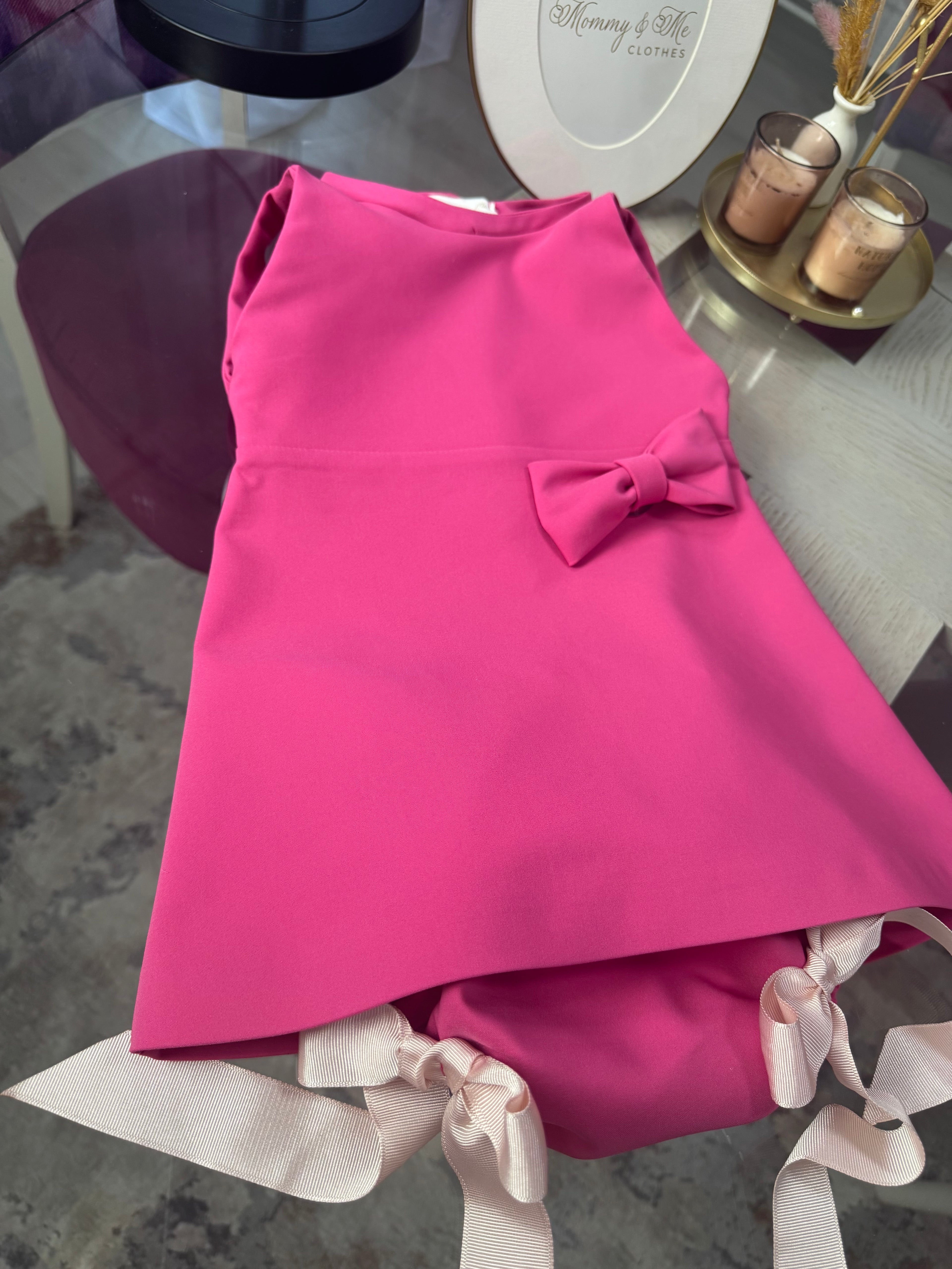 Rochita fetițe “Pink bow”