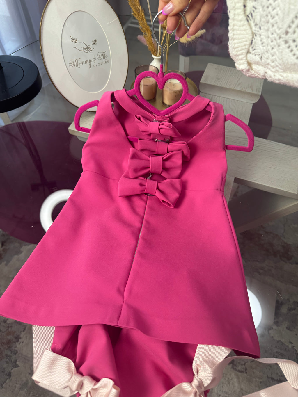 Rochita fetițe “Pink bow”