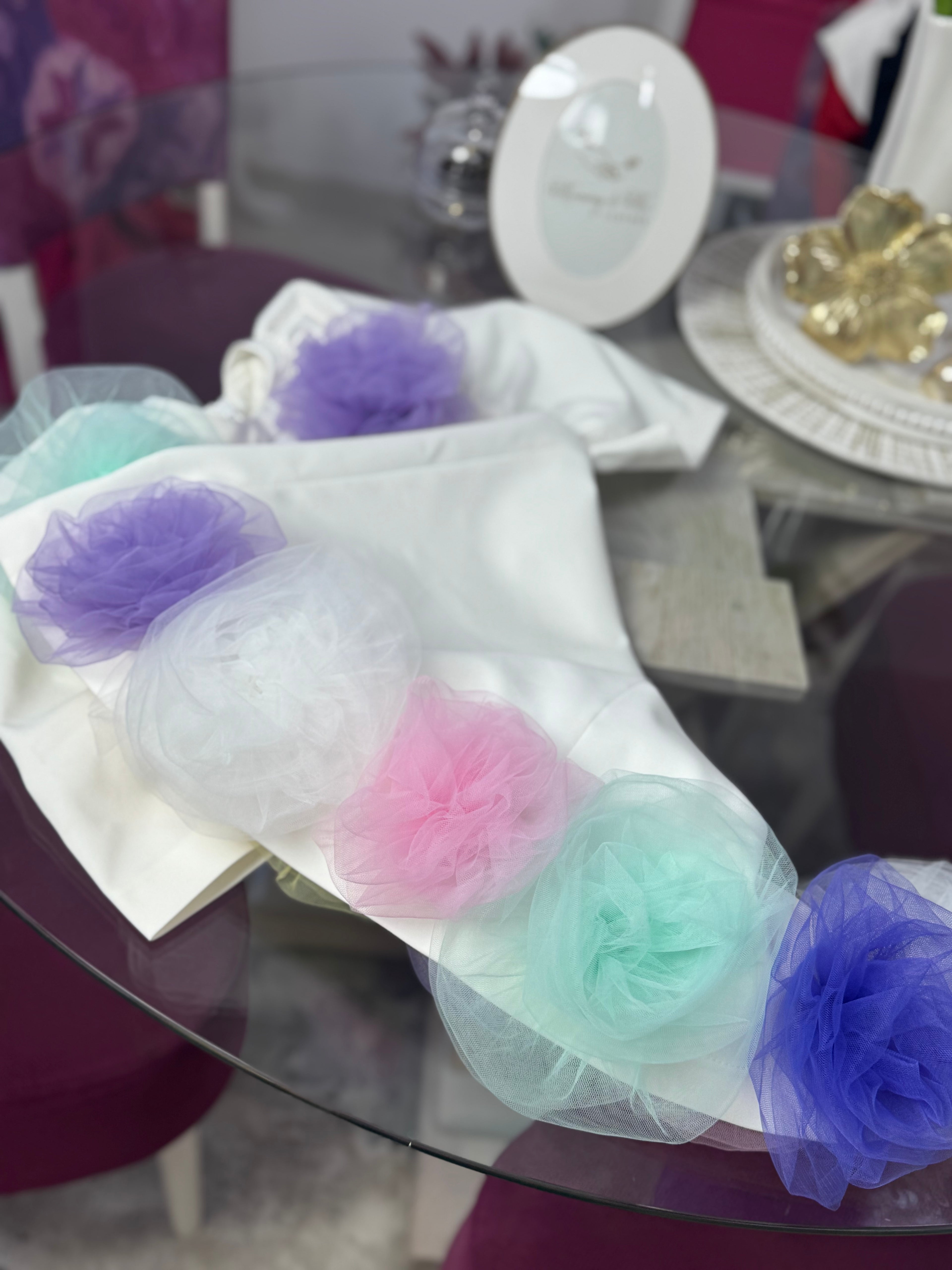 Rochita pentru fetițe  cu trandafiri multi colori