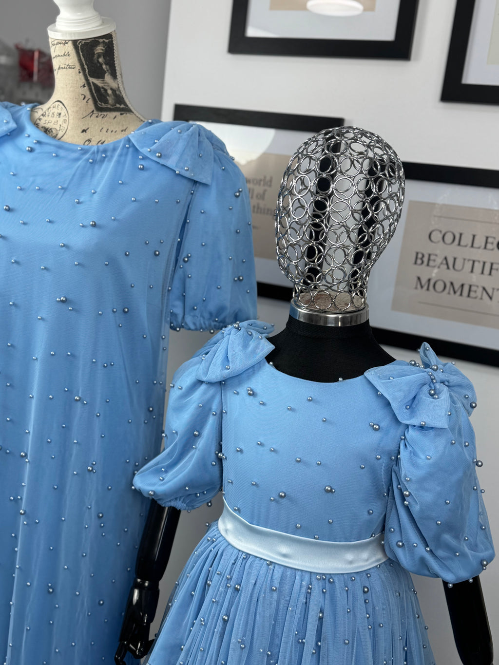 Set rochii mama-fiica “Blue Pearl Dream”