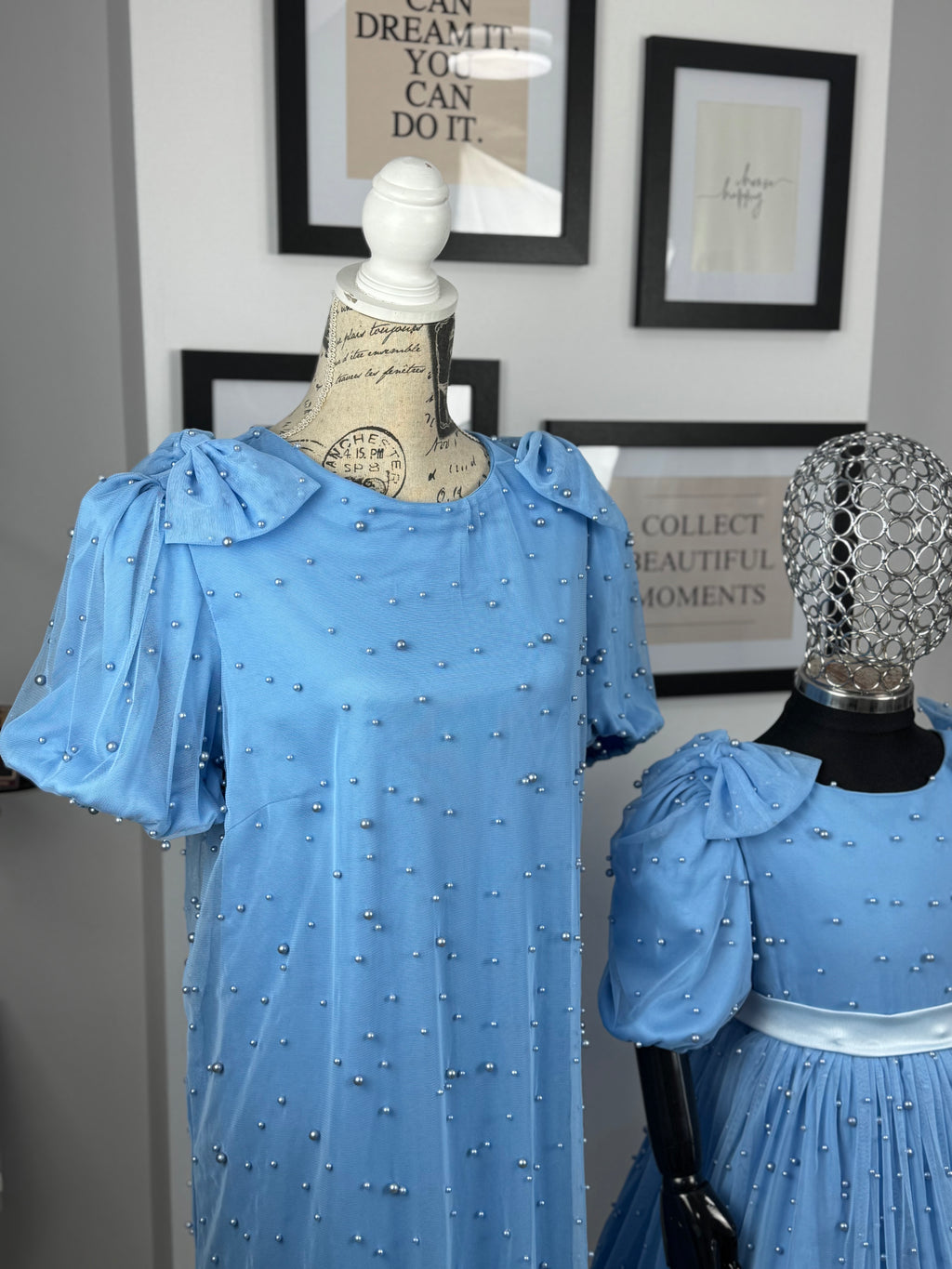 Set rochii mama-fiica “Blue Pearl Dream”