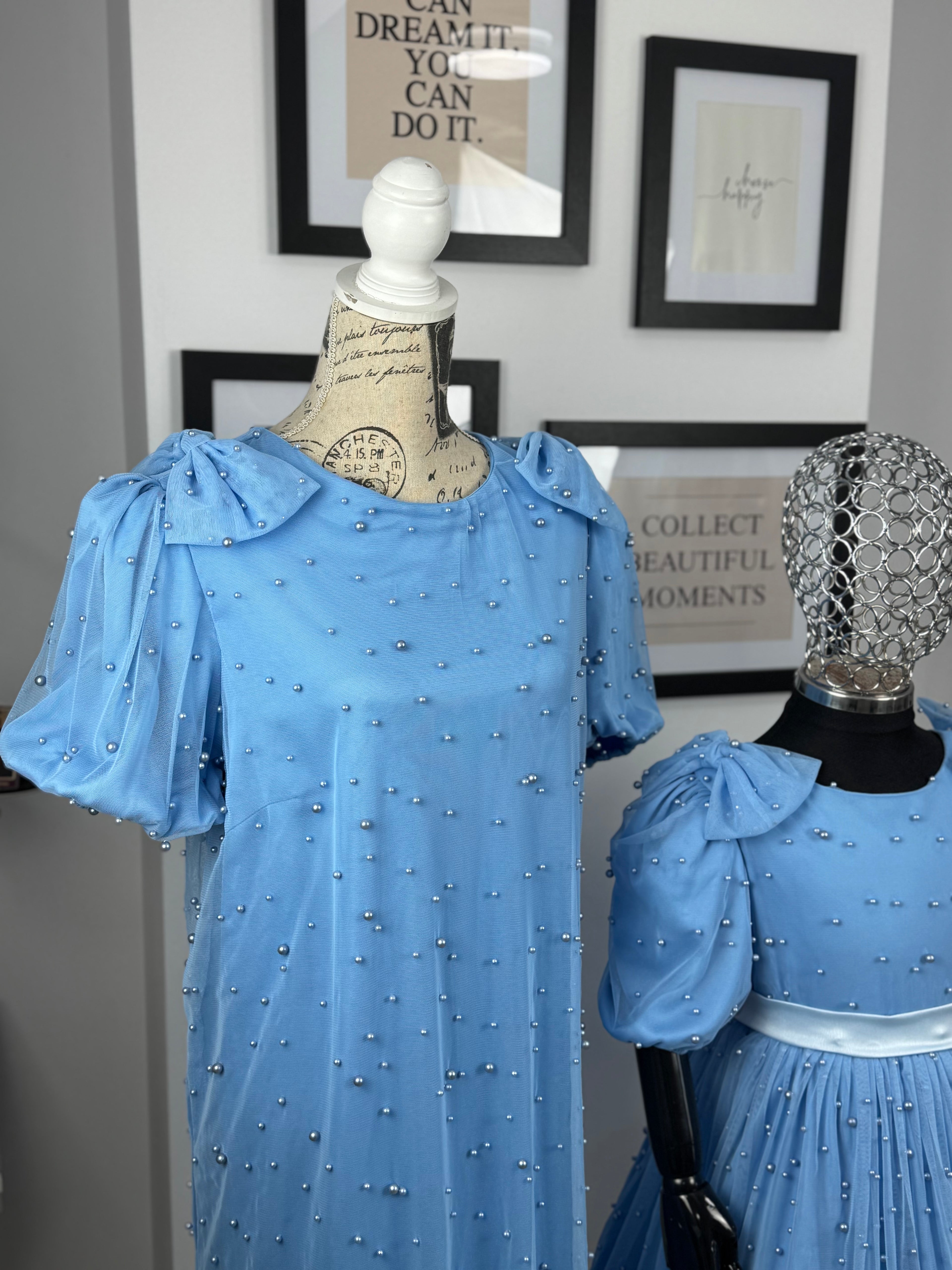 Set rochii mama-fiica “Blue Pearl Dream”