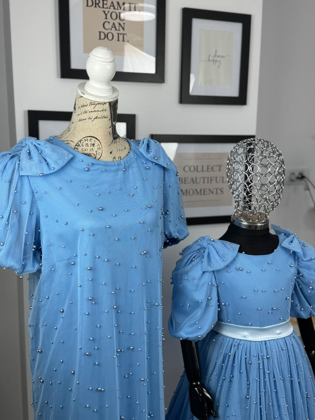 Set rochii mama-fiica “Blue Pearl Dream”