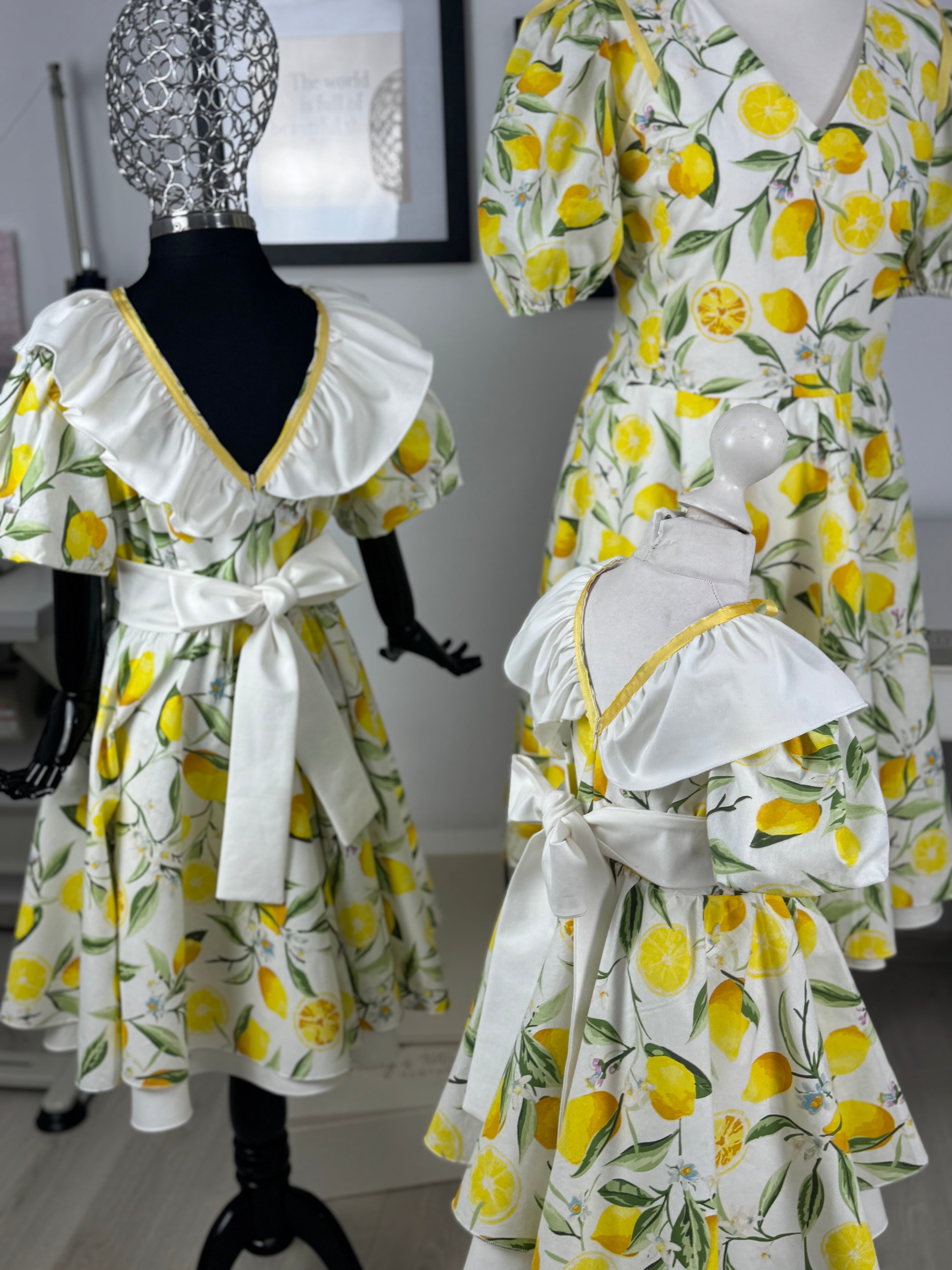 Set rochițe mama-fiica “Lemon Blossom”