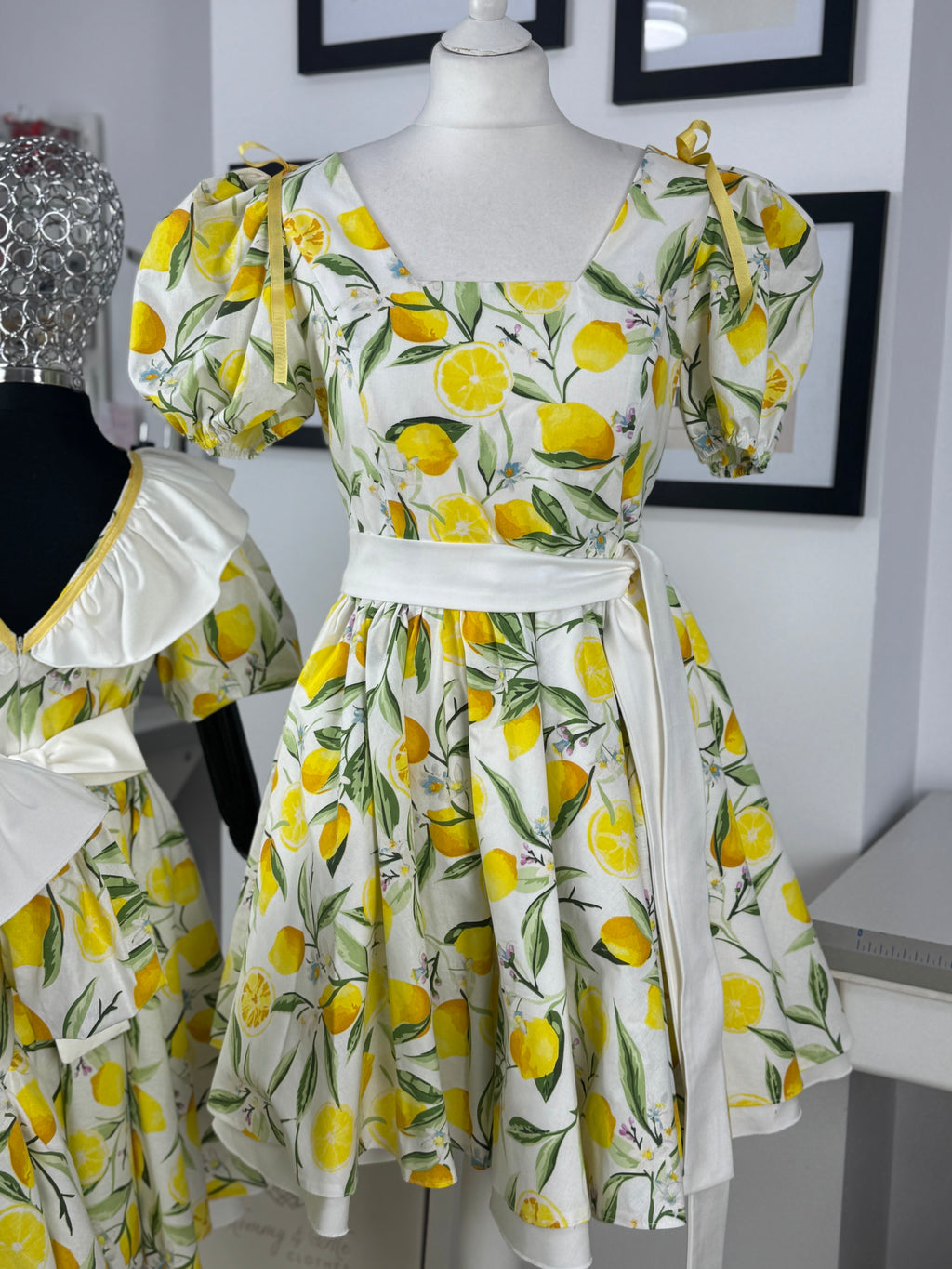Set rochițe mama-fiica “Lemon Blossom”