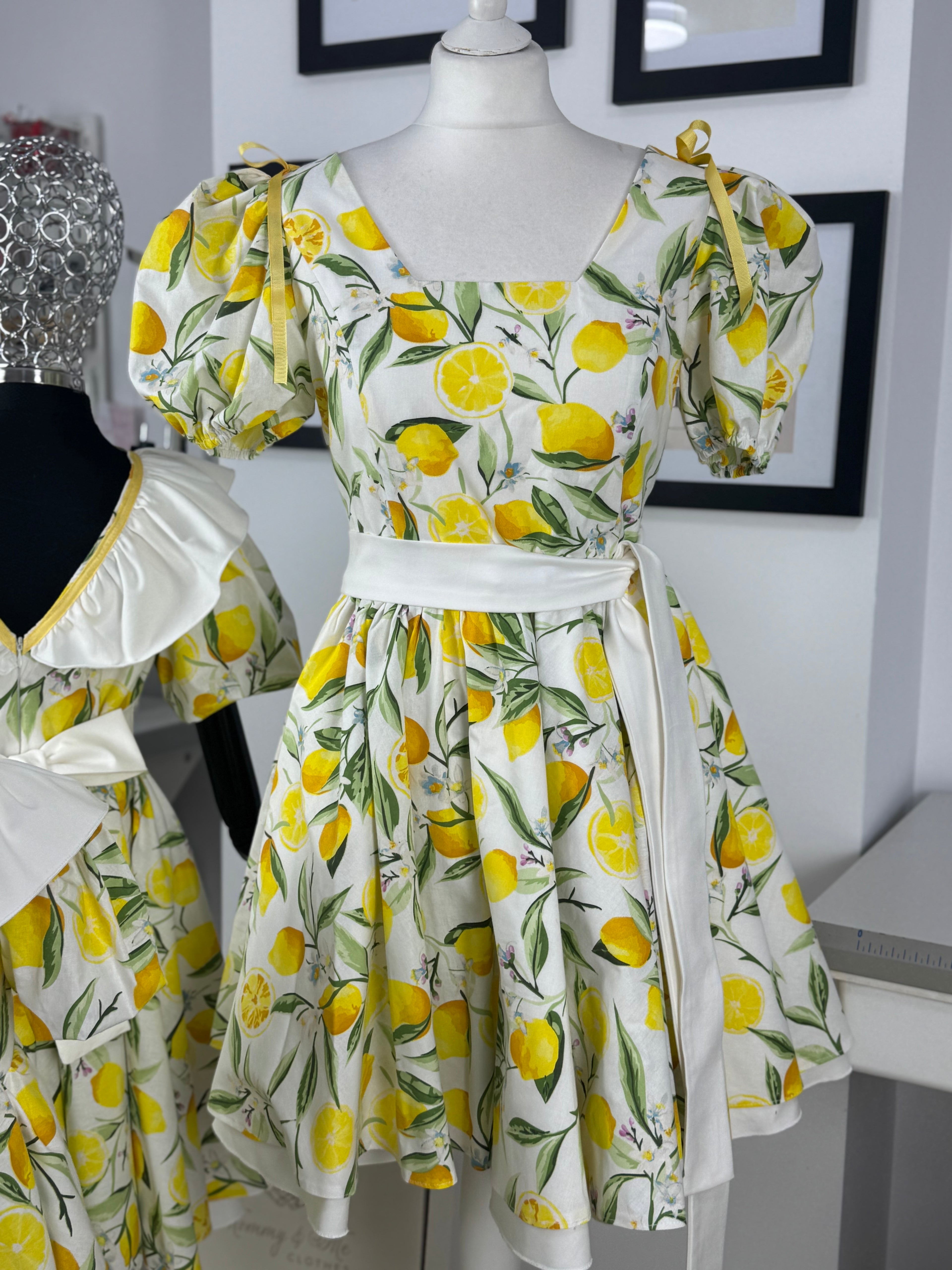 Set rochițe mama-fiica “Lemon Blossom”