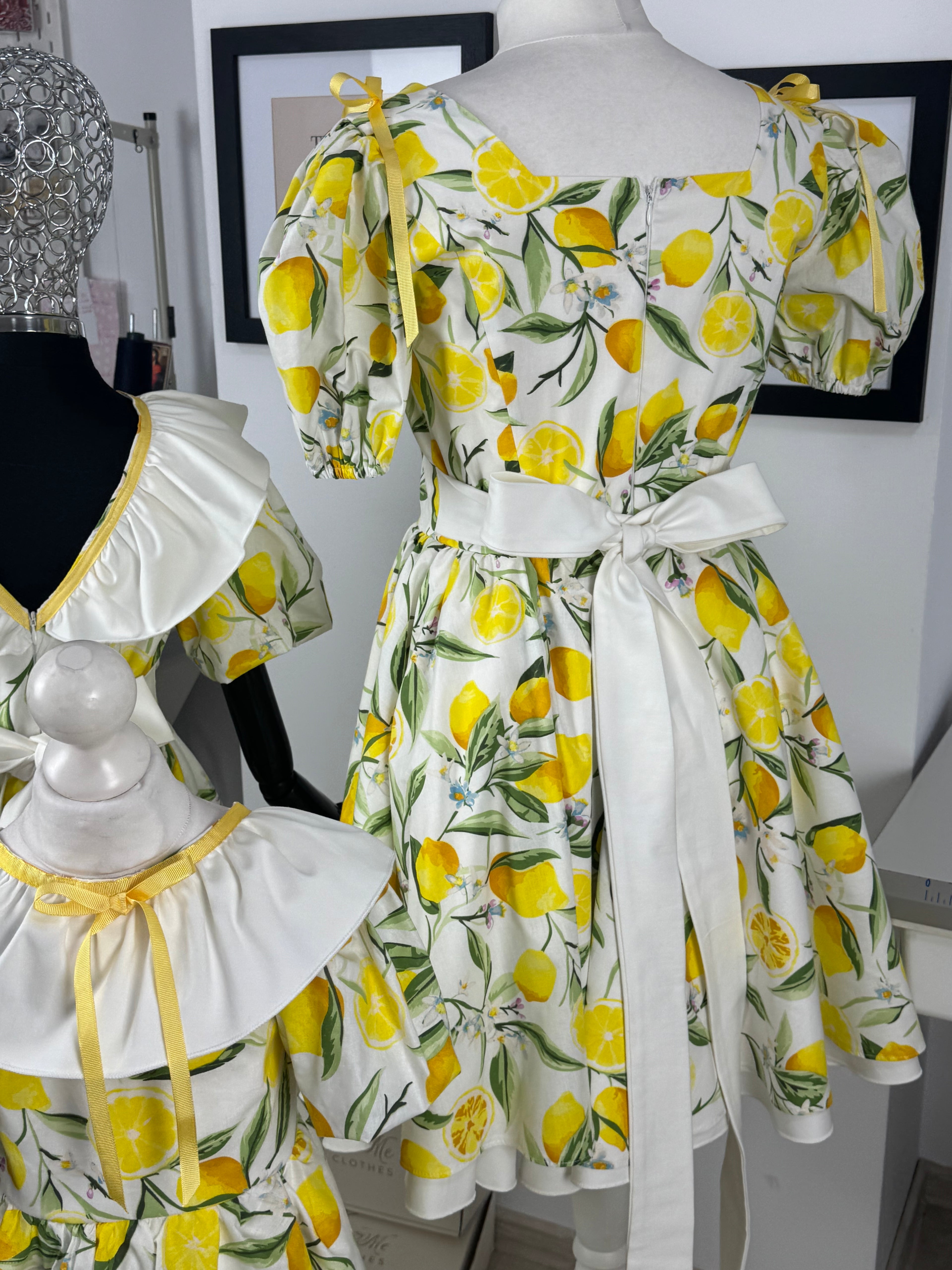 Set rochițe mama-fiica “Lemon Blossom”