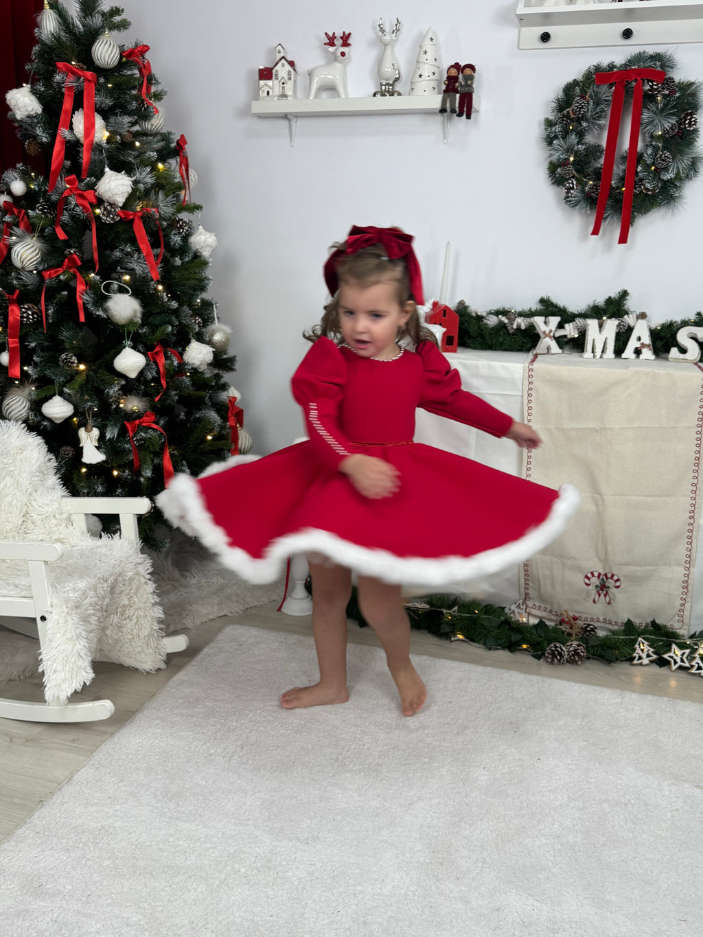Rochita “Little Christmas Star Dress “
