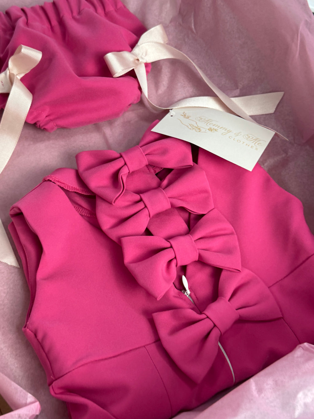 Rochita fetițe “Pink bow”